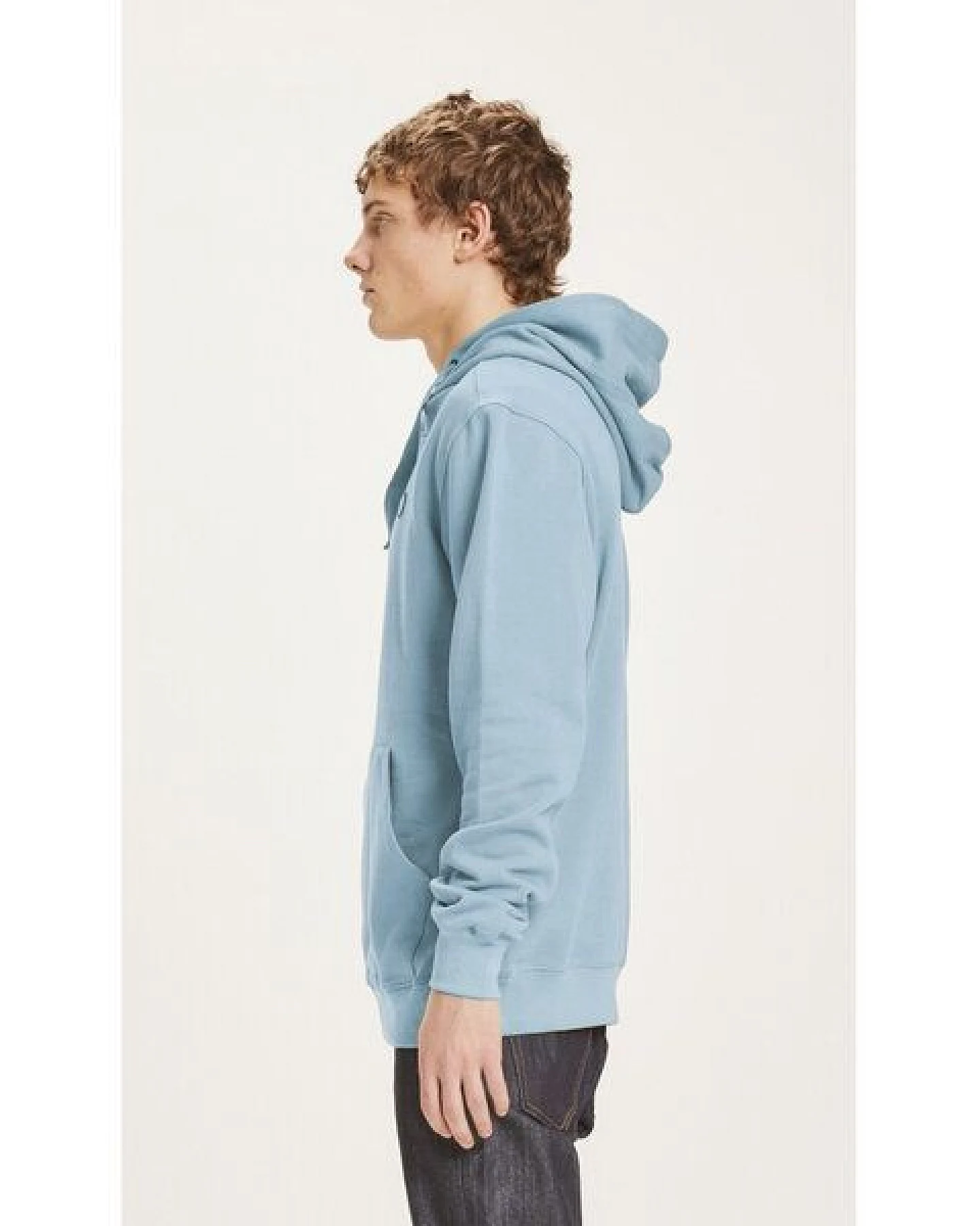 KnowledgeCotton Apparel Kapuzenpullover - Elm Hood Basic Badge Sweat GOTS Vegan – Ansicht 2