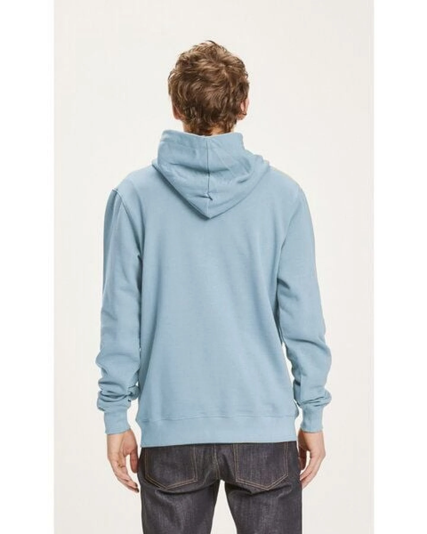 KnowledgeCotton Apparel Kapuzenpullover - Elm Hood Basic Badge Sweat GOTS Vegan – Ansicht 3