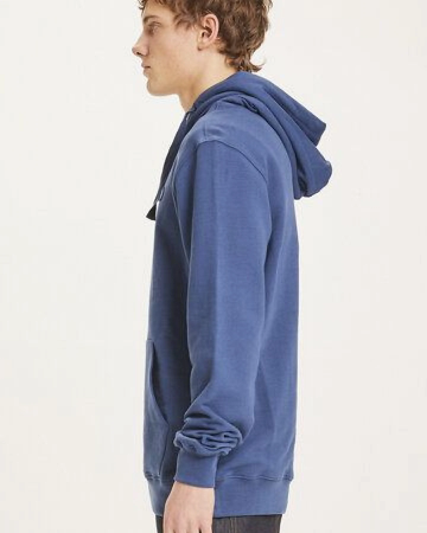KnowledgeCotton Apparel Kapuzenpullover - Elm Hood Basic Badge Sweat GOTS Vegan – Ansicht 2