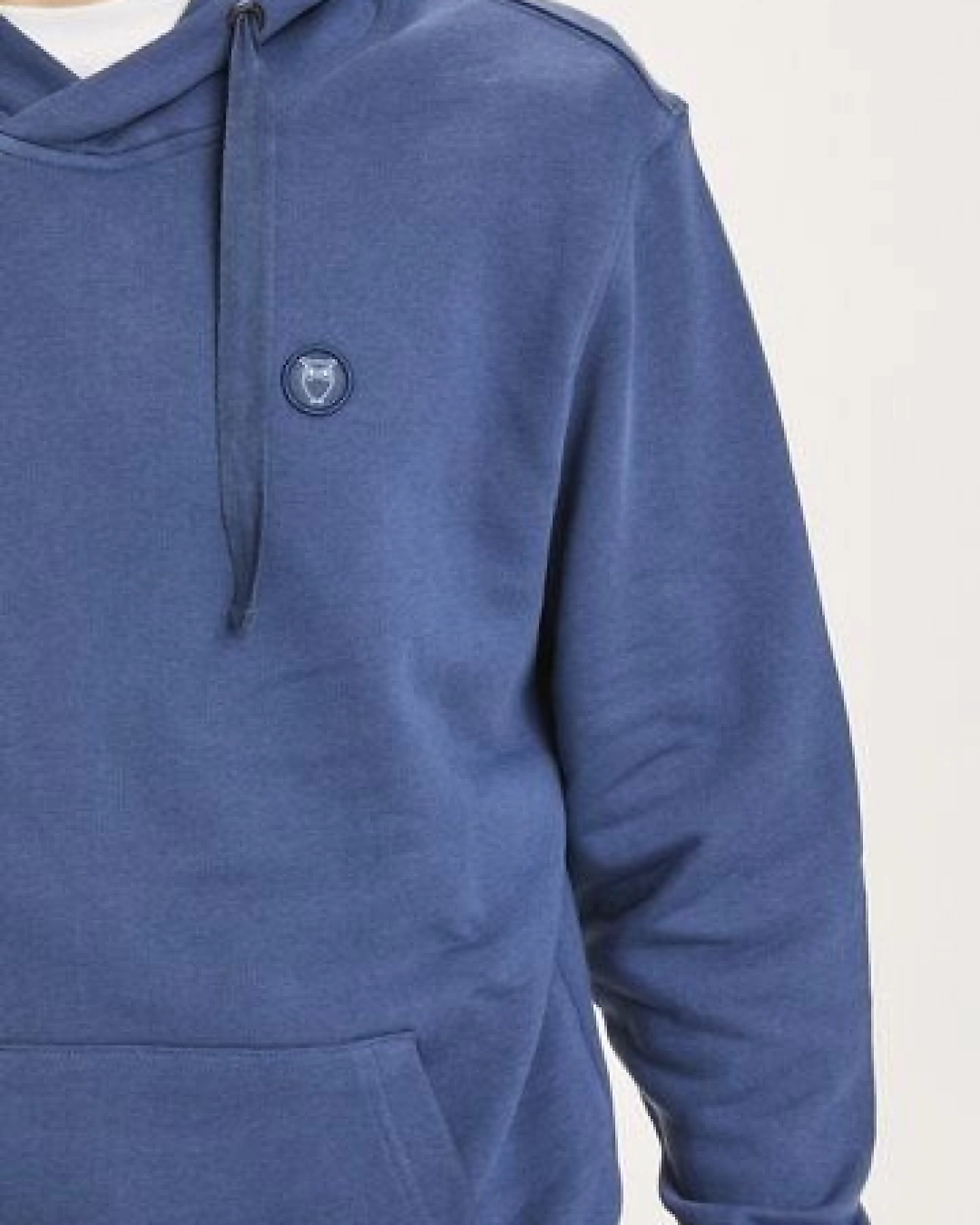 KnowledgeCotton Apparel Kapuzenpullover - Elm Hood Basic Badge Sweat GOTS Vegan – Ansicht 4