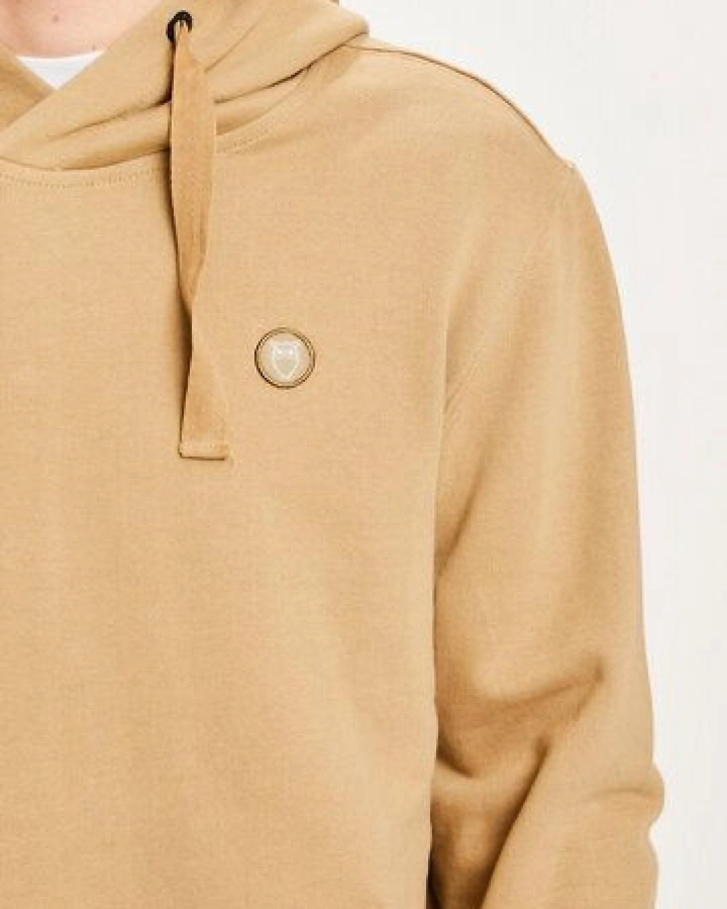 KnowledgeCotton Apparel Kapuzenpullover - Elm Hood Basic Badge Sweat GOTS Vegan – Ansicht 3