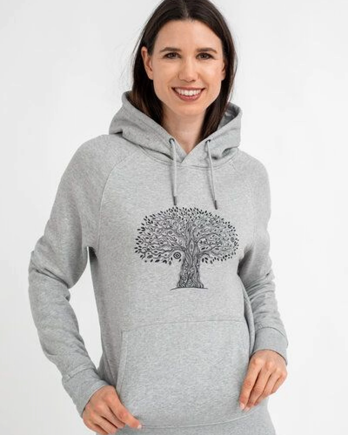 Brandless Basic Bio Hoody (unisex) treelife – Ansicht 2