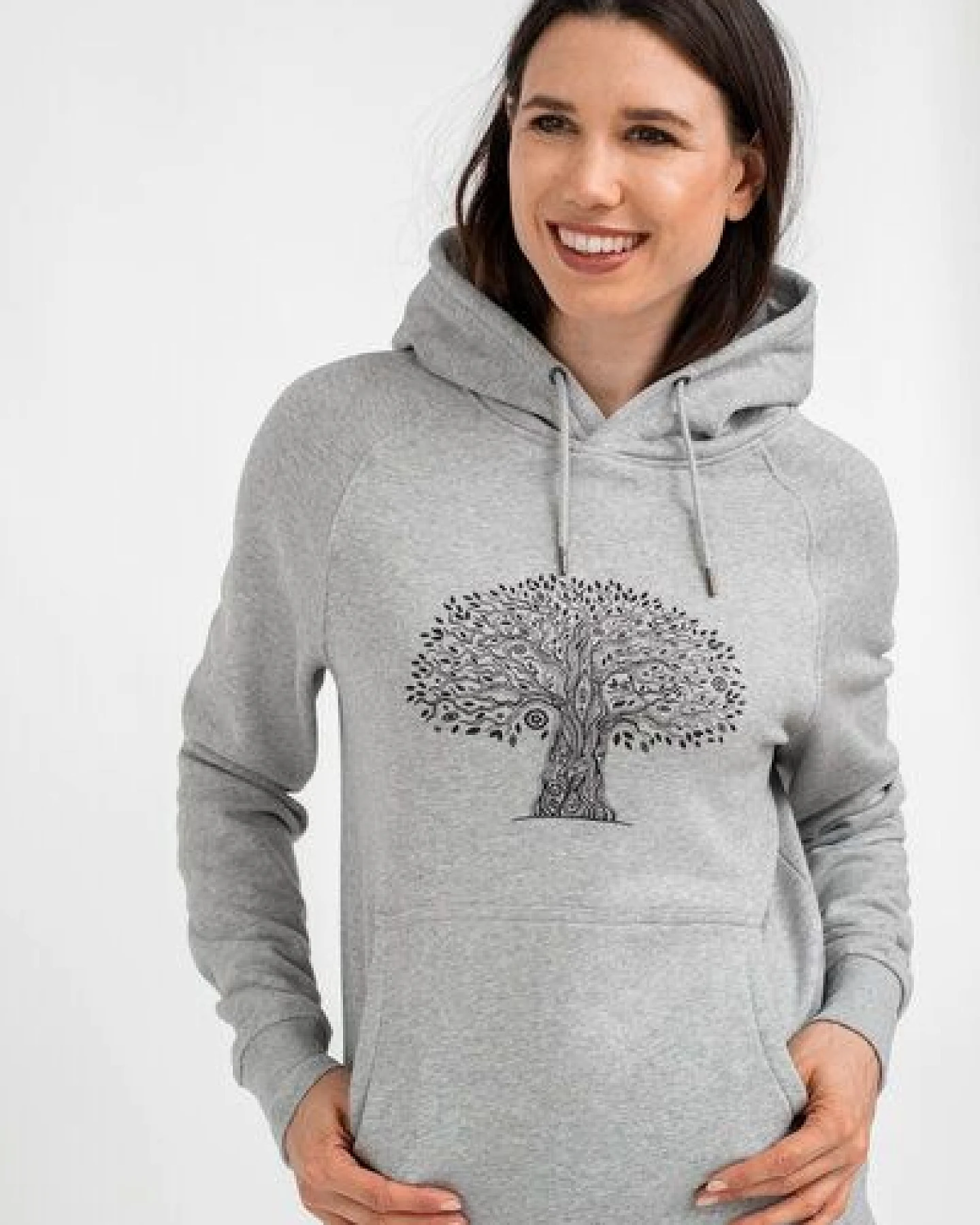 Brandless Basic Bio Hoody (unisex) treelife – Ansicht 3
