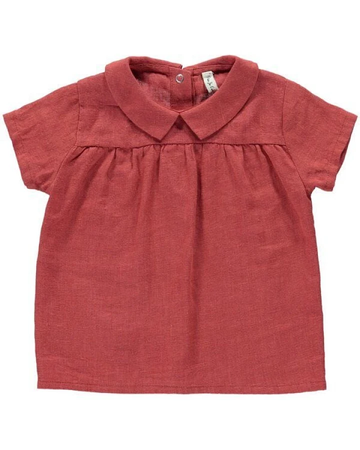 PETER JO Hemd Orchid - Leinen - Kurzarmshirt
