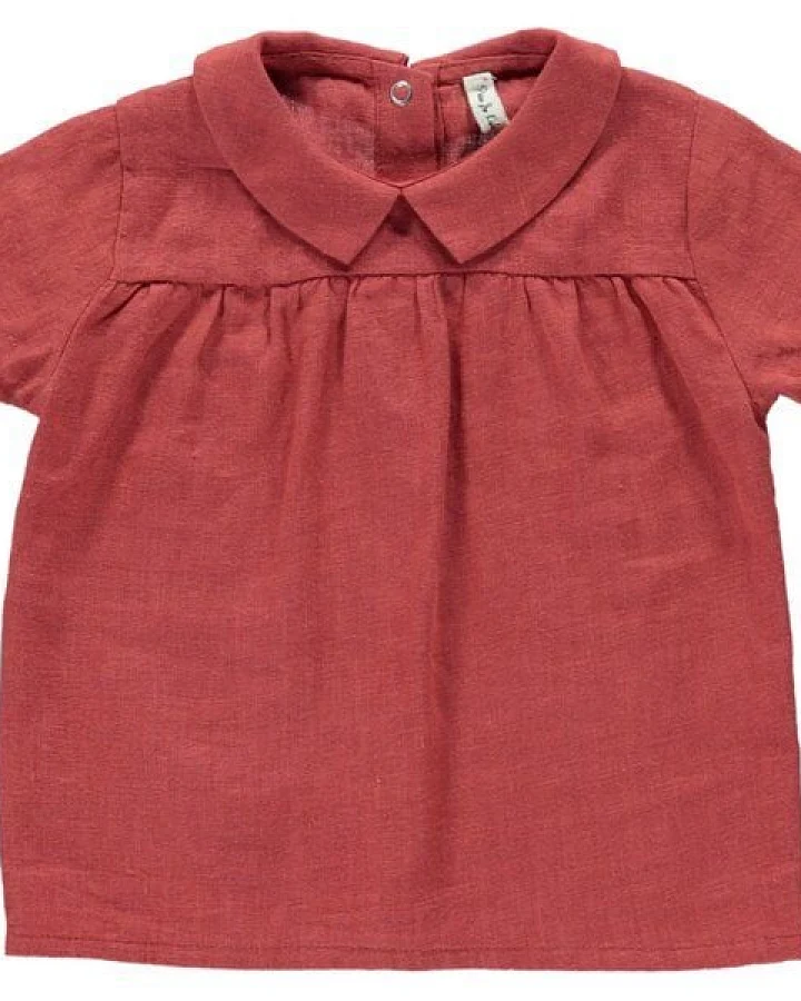 PETER JO Hemd Orchid - Leinen - Kurzarmshirt