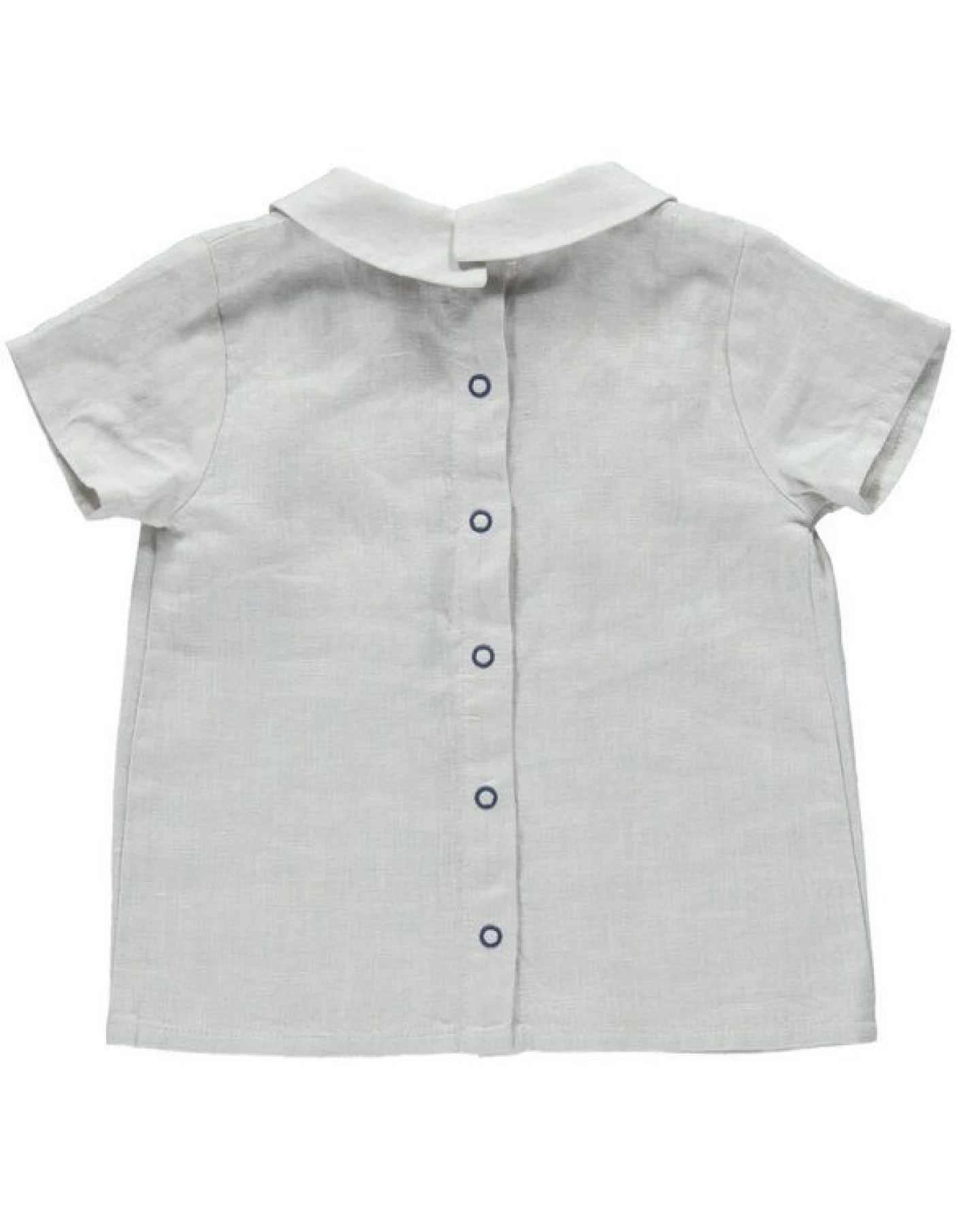 PETER JO Hemd Orchid - Leinen - Kurzarmshirt – Ansicht 2