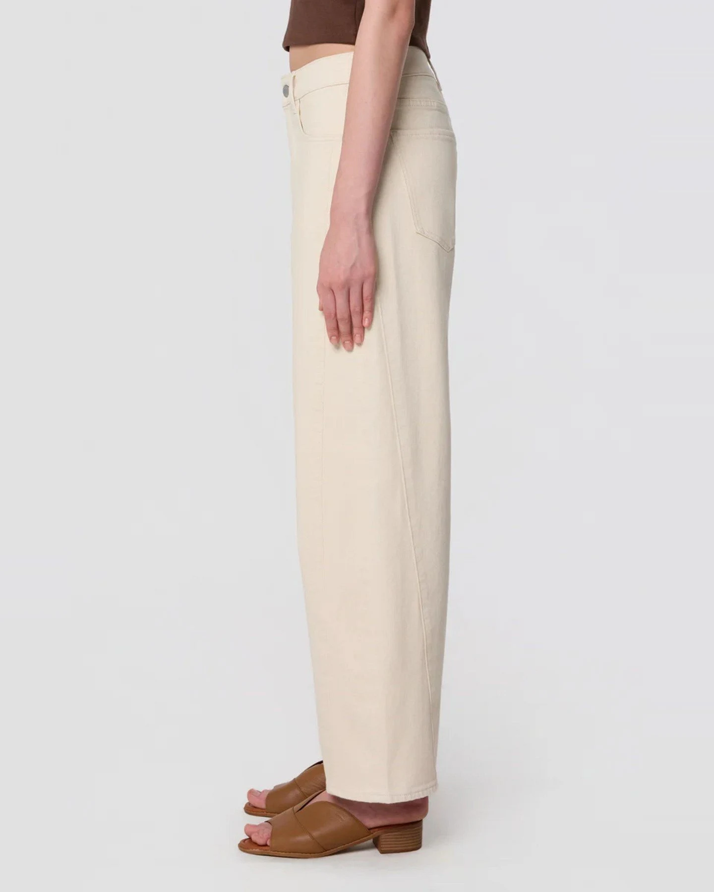 Jeans Ash Barrel Ecru – Ansicht 3