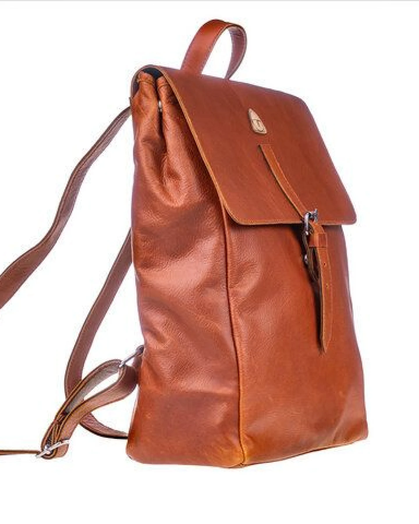 Ritagli di G Damen Leder Laptop Rucksack ALEXA für Studium oder Arbeit - 100% Made in Italy – Ansicht 3