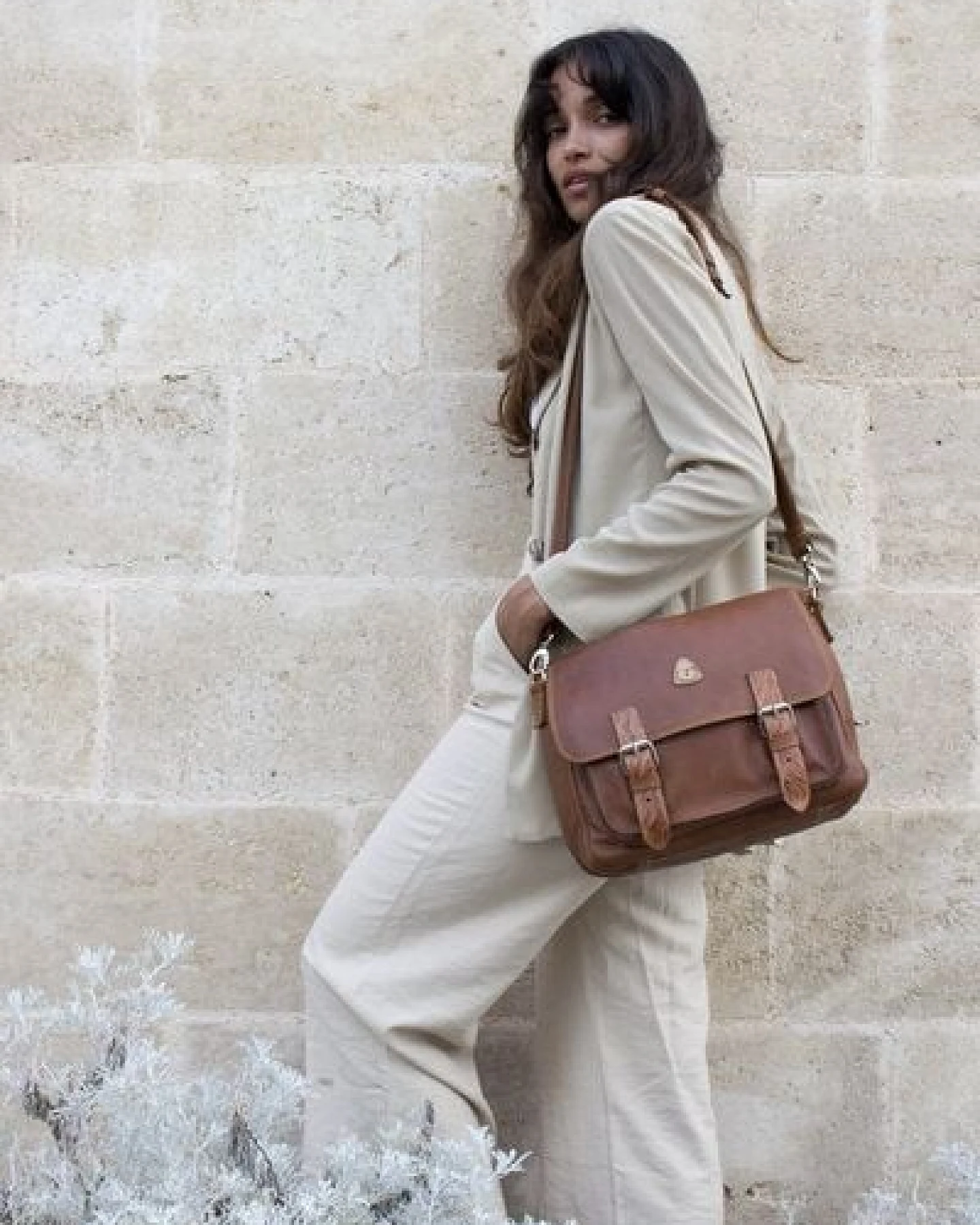 Ritagli di G Damen Messenger-bag NOA Leder - 100% Made in Italy – Ansicht 4