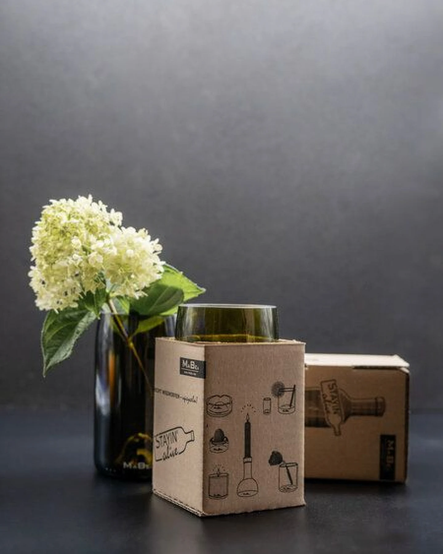 MaBe Vase aus der Champagner Flasche – Ansicht 3