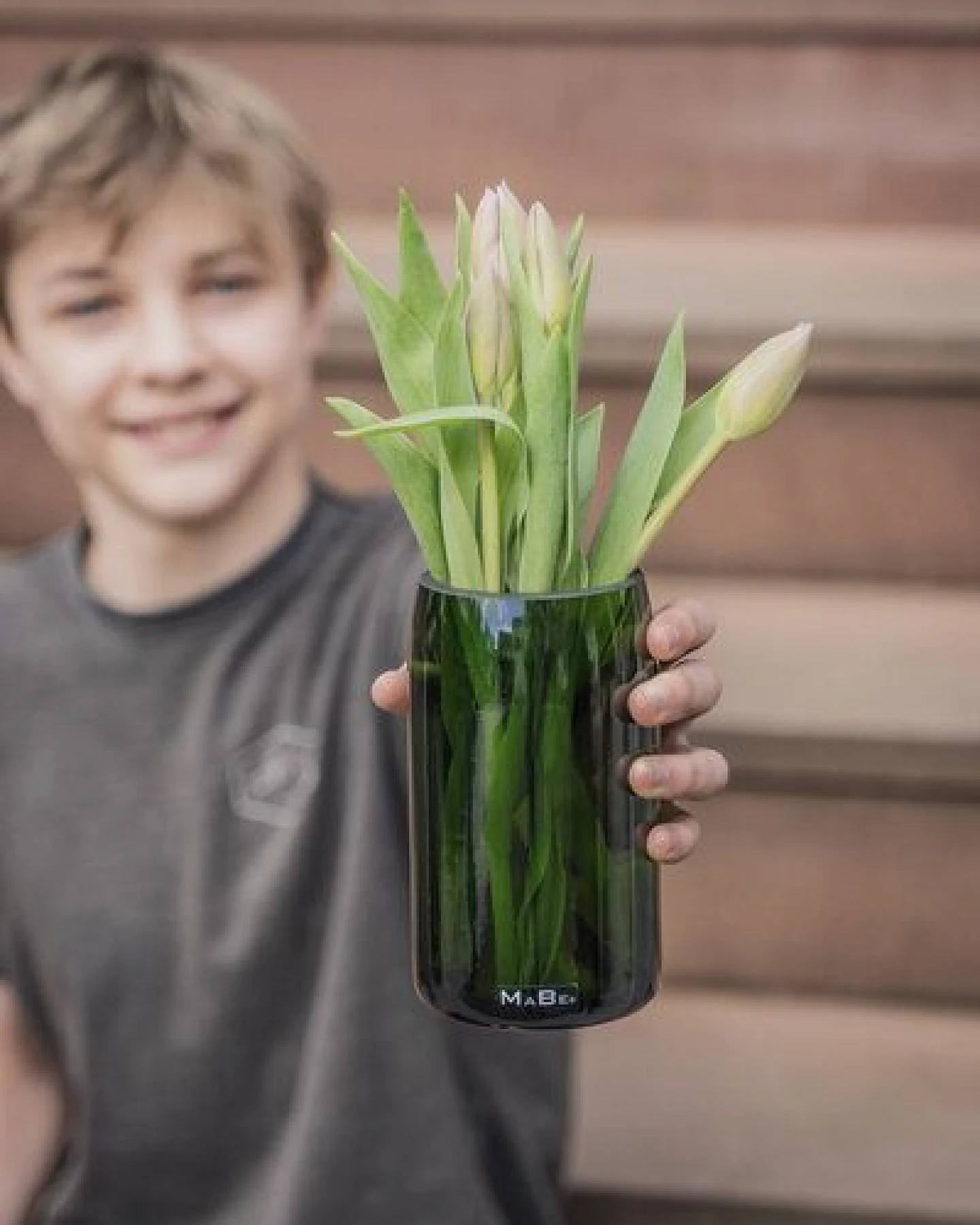 MaBe Vase aus der Champagner Flasche – Ansicht 4
