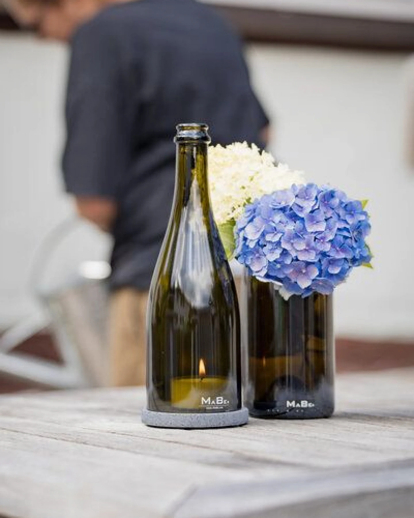 MaBe Vase aus der Champagner Flasche – Ansicht 3
