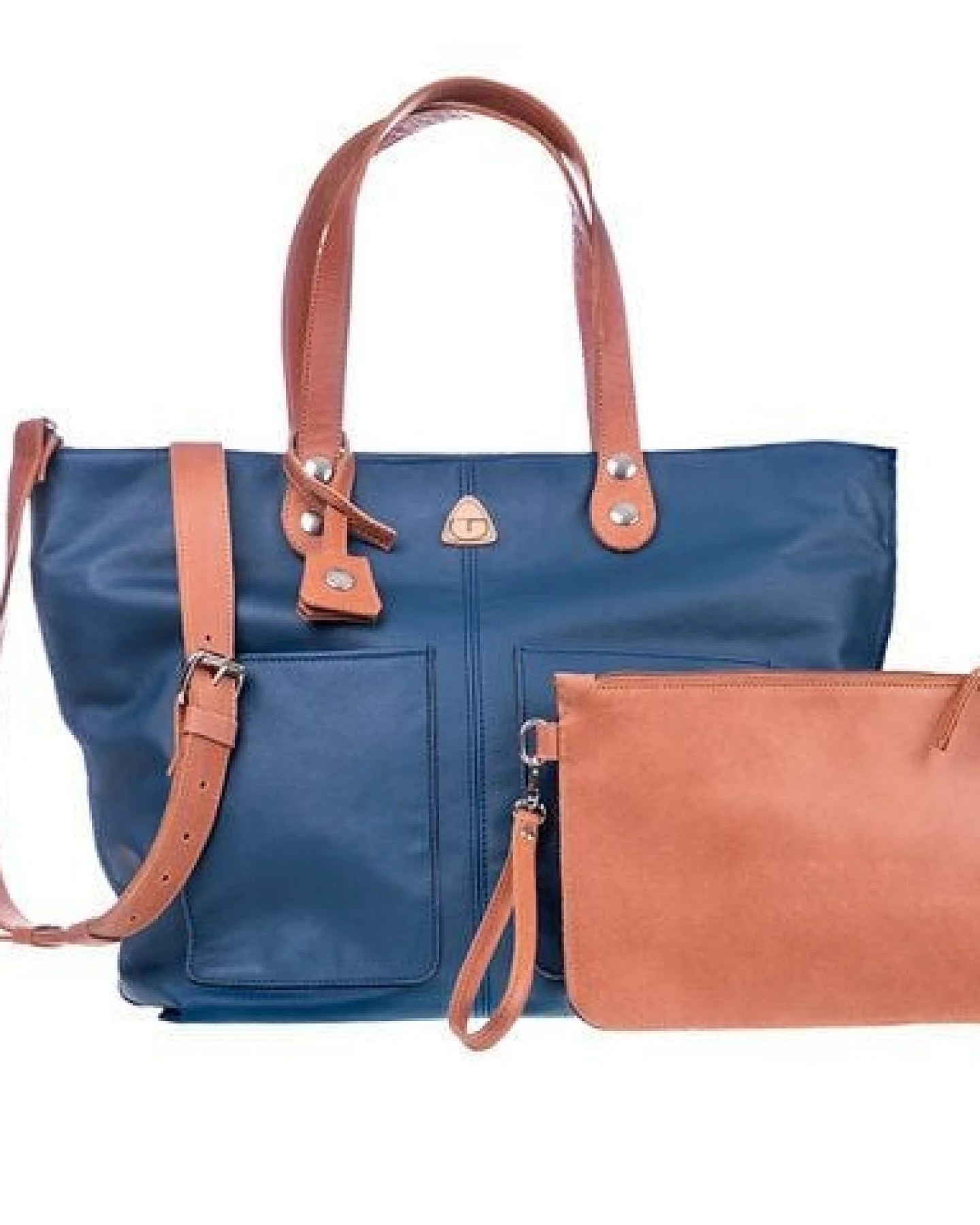 Ritagli di G Tag und Abend Leder Clutch Tasche LIZ mit Griff 100% Made in Italy – Ansicht 3