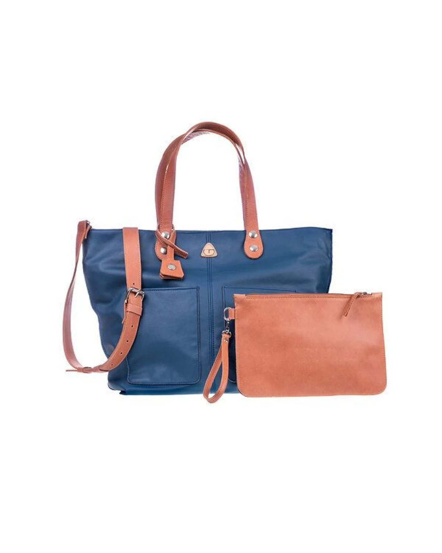 Ritagli di G Tag und Abend Leder Clutch Tasche LIZ mit Griff 100% Made in Italy – Ansicht 3