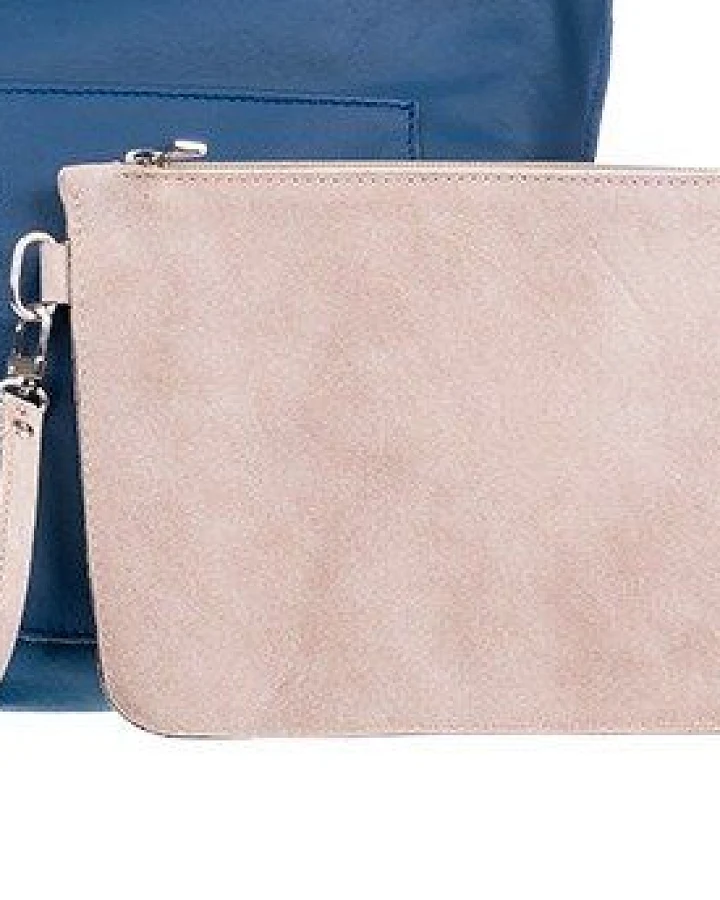 Ritagli di G Tag und Abend Leder Clutch Tasche LIZ mit Griff 100% Made in Italy