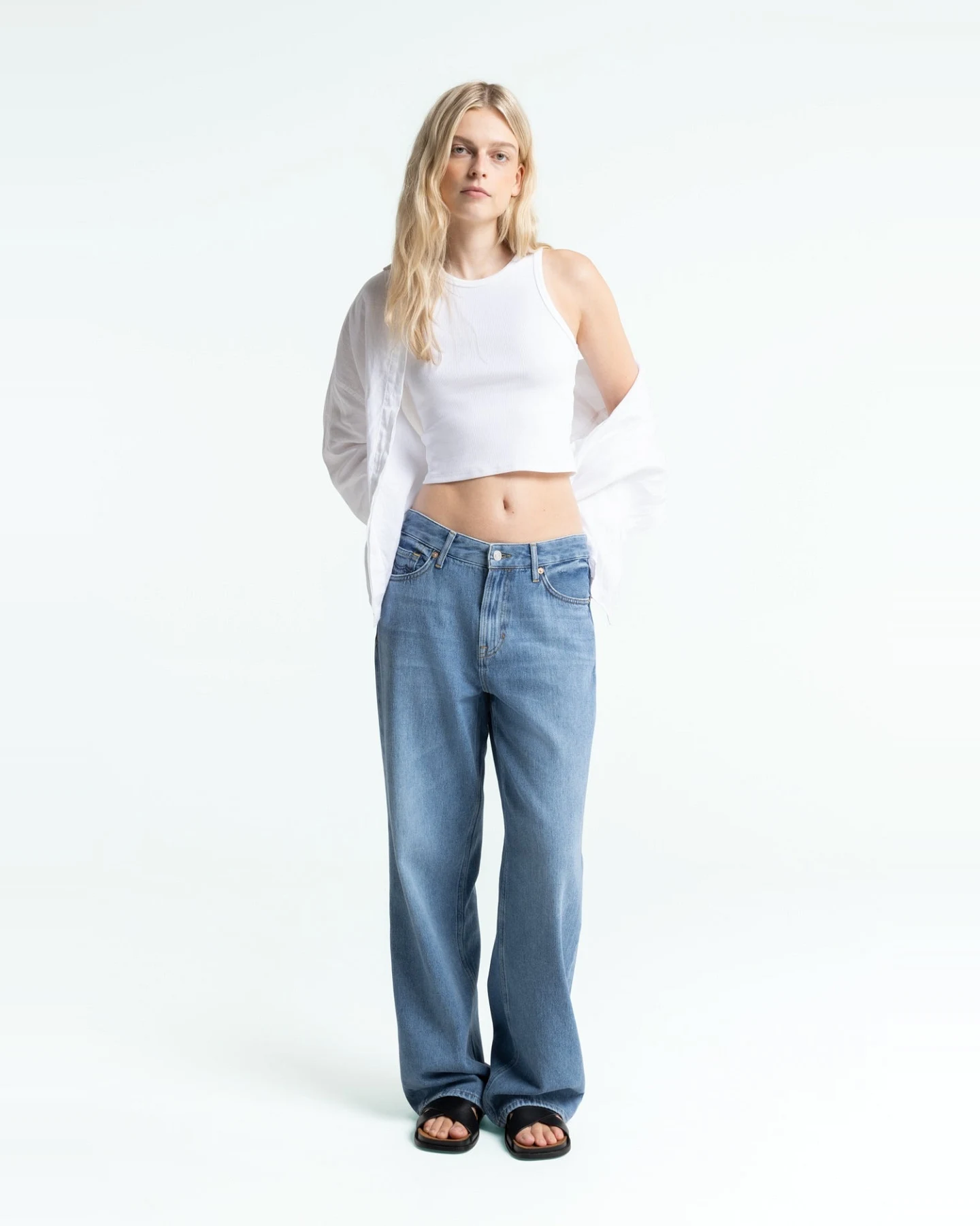 Kings of Indigo Damen vegan Hemd Helen Optisch Weiß – Ansicht 2