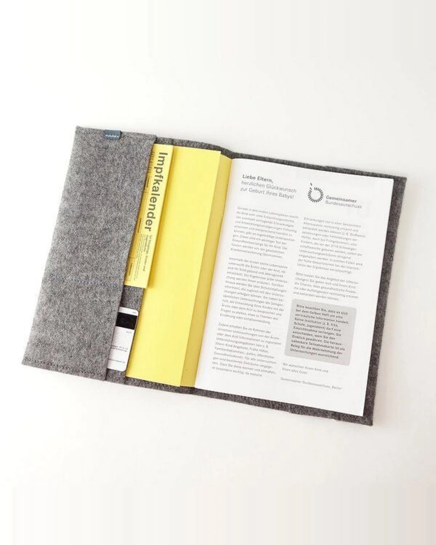 matilda k. manufaktur Umschlag für Kinder-Untersuchungsheft mit individuellem Namensschild – Ansicht 4