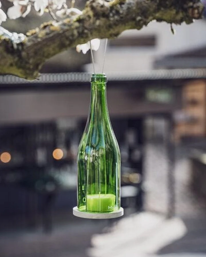 MaBe hängeWINDLICHT® aus der Sektflasche - witzige Geschenkidee