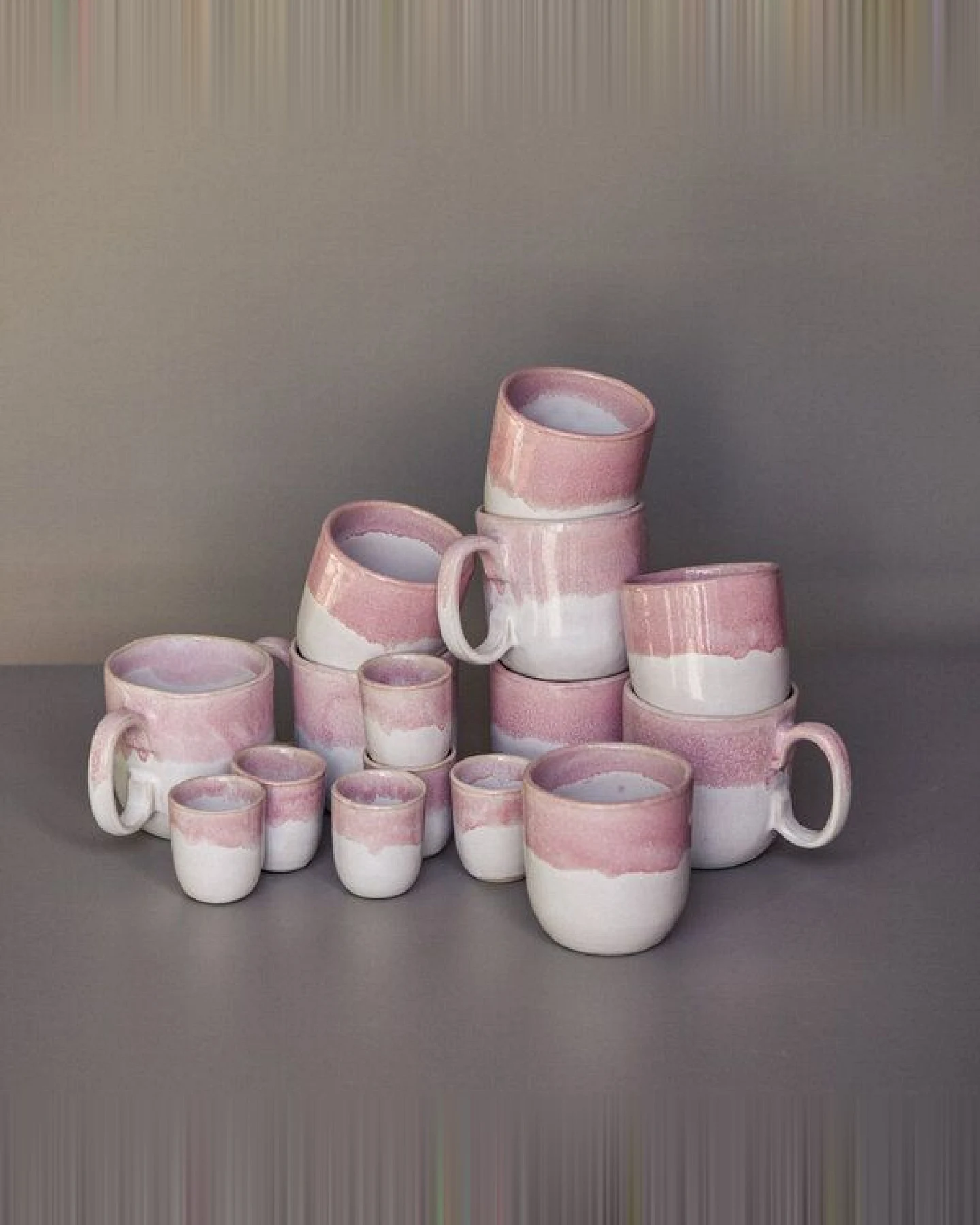 onomao Handgemachte Tasse mit Henkel aus Steinzeug – Ansicht 2