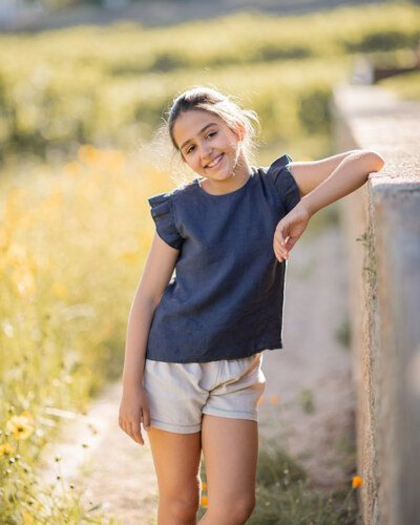 PETER JO Shorts Crocus aus Leinen – Ansicht 3