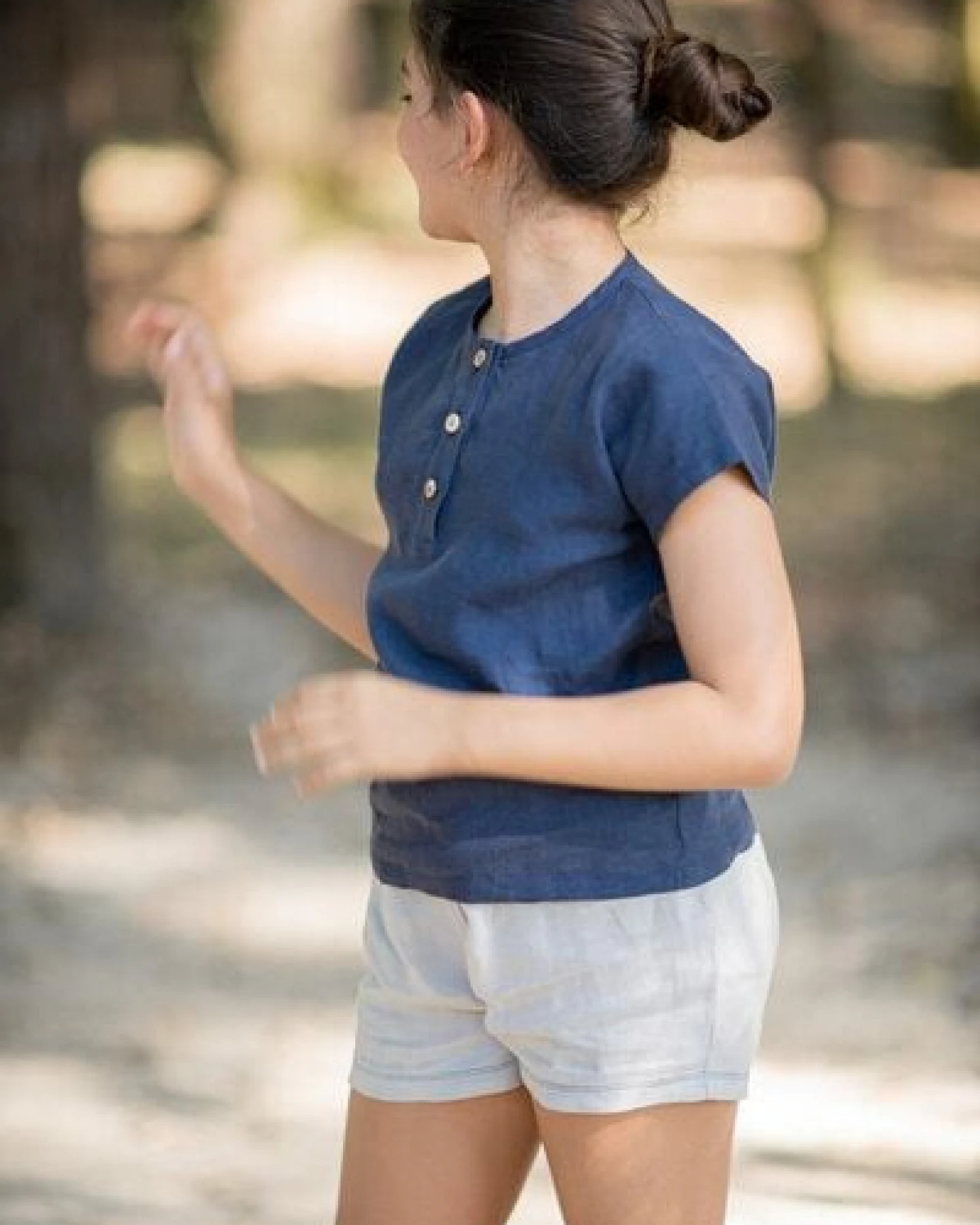 PETER JO Shorts Crocus aus Leinen – Ansicht 4