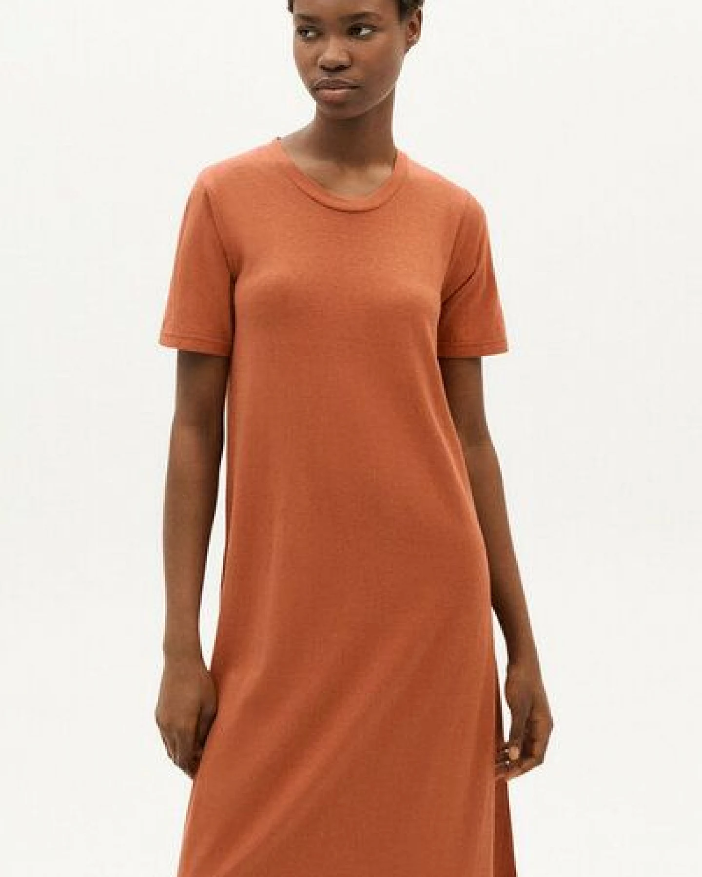 thinking mu Langes Kleid - Hemp Oueme - aus Hanf & Bio-Baumwolle – Ansicht 2