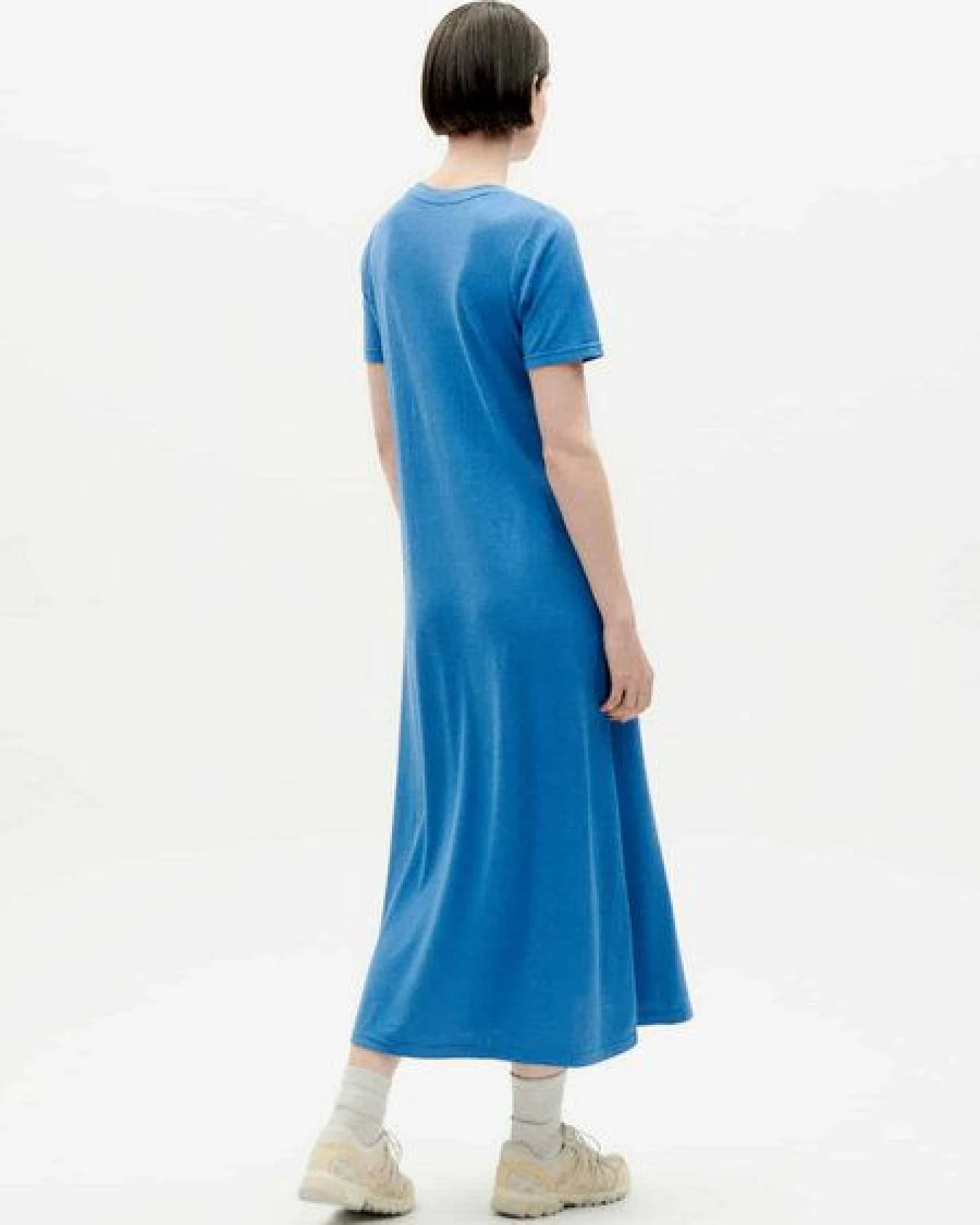 thinking mu Langes Kleid - Hemp Oueme - aus Hanf & Bio-Baumwolle – Ansicht 2