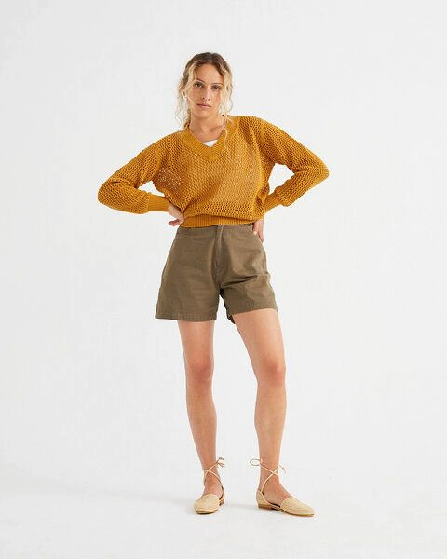thinking mu Shorts - Gardenia - aus Bio-Baumwolle – Ansicht 2