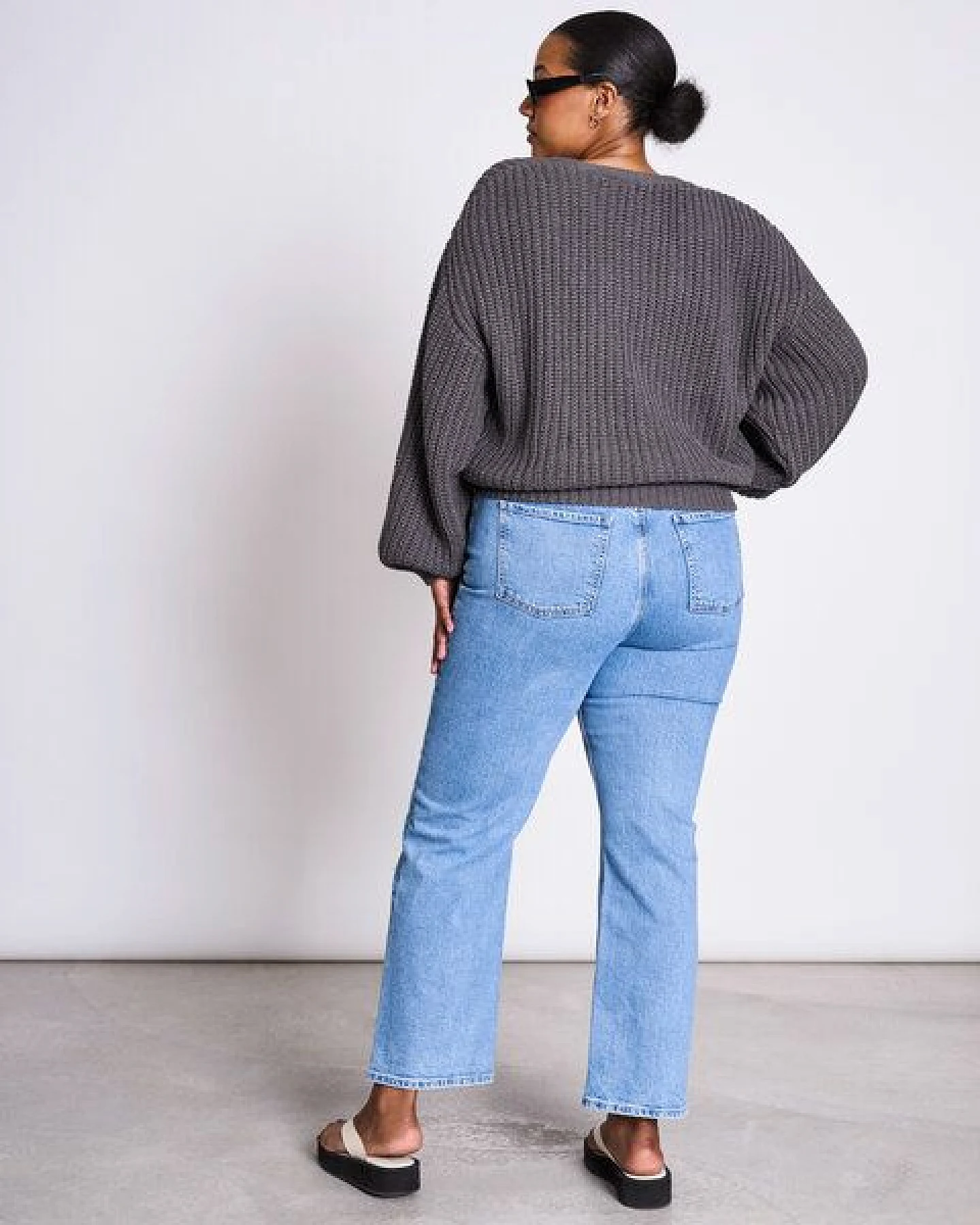 JAN N JUNE V-Ausschnitt Strickjacke LENA aus Baumwolle GOTS – Ansicht 4