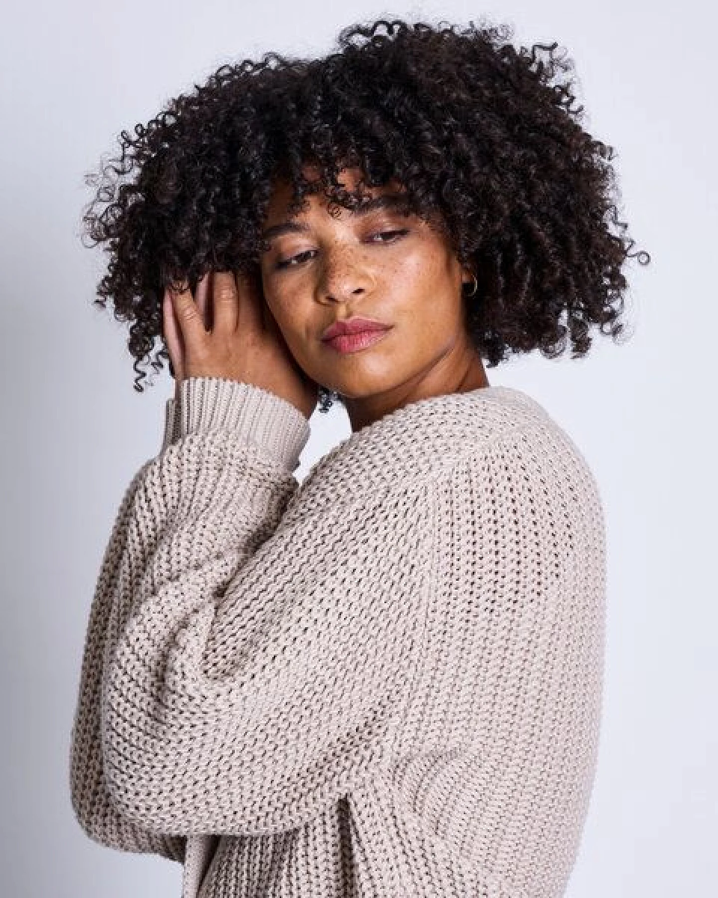JAN N JUNE V-Ausschnitt Strickjacke LENA aus Baumwolle GOTS – Ansicht 3