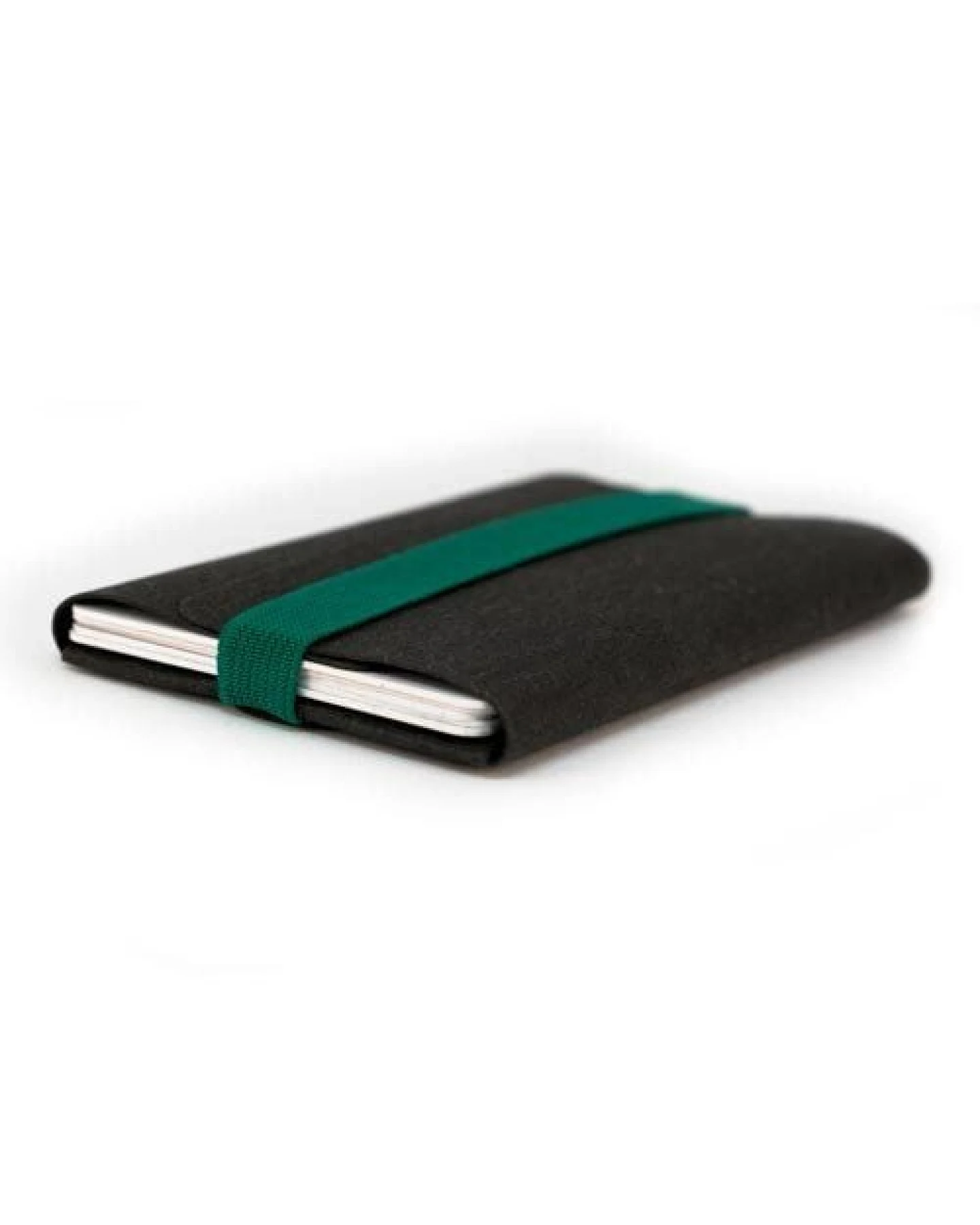 ANDERS & KOMISCH Minimalistisches Karten Portemonnaie mit Münzfach - A&K TINY Wallet Schwarz – Ansicht 2