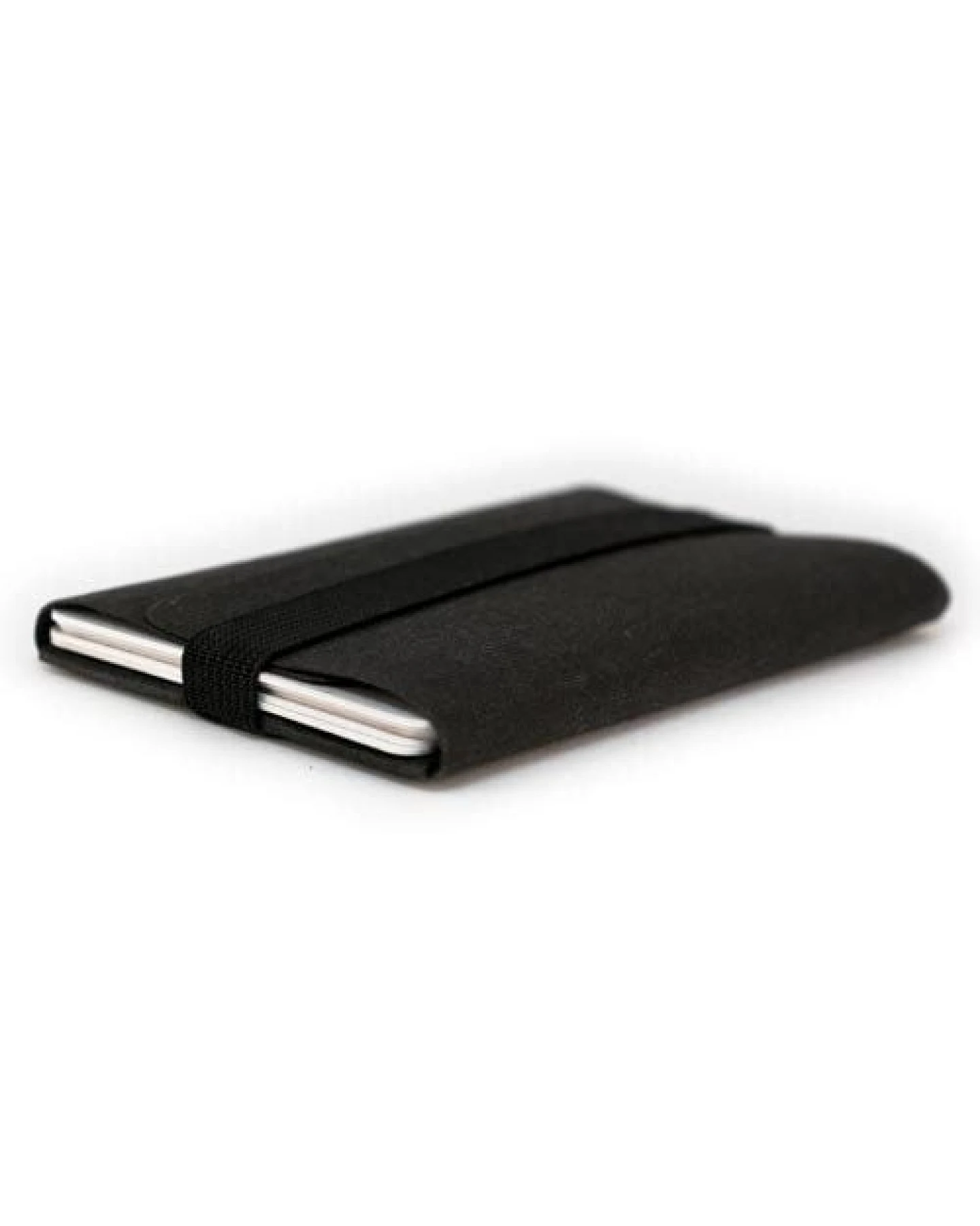 ANDERS & KOMISCH Minimalistisches Karten Portemonnaie mit Münzfach - A&K TINY Wallet Schwarz – Ansicht 4