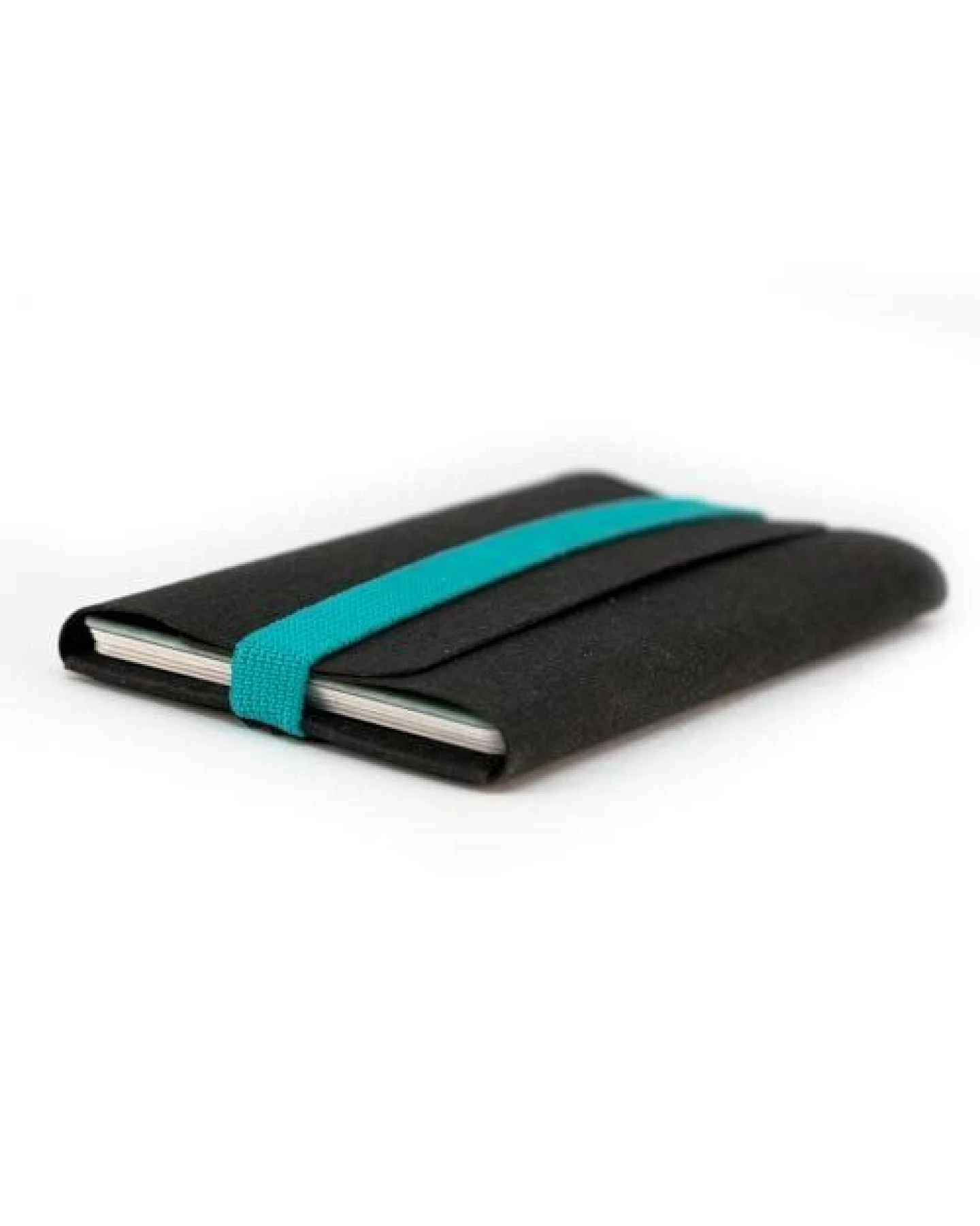 ANDERS & KOMISCH Minimalistisches Karten Portemonnaie mit Münzfach - A&K TINY Wallet Schwarz – Ansicht 4