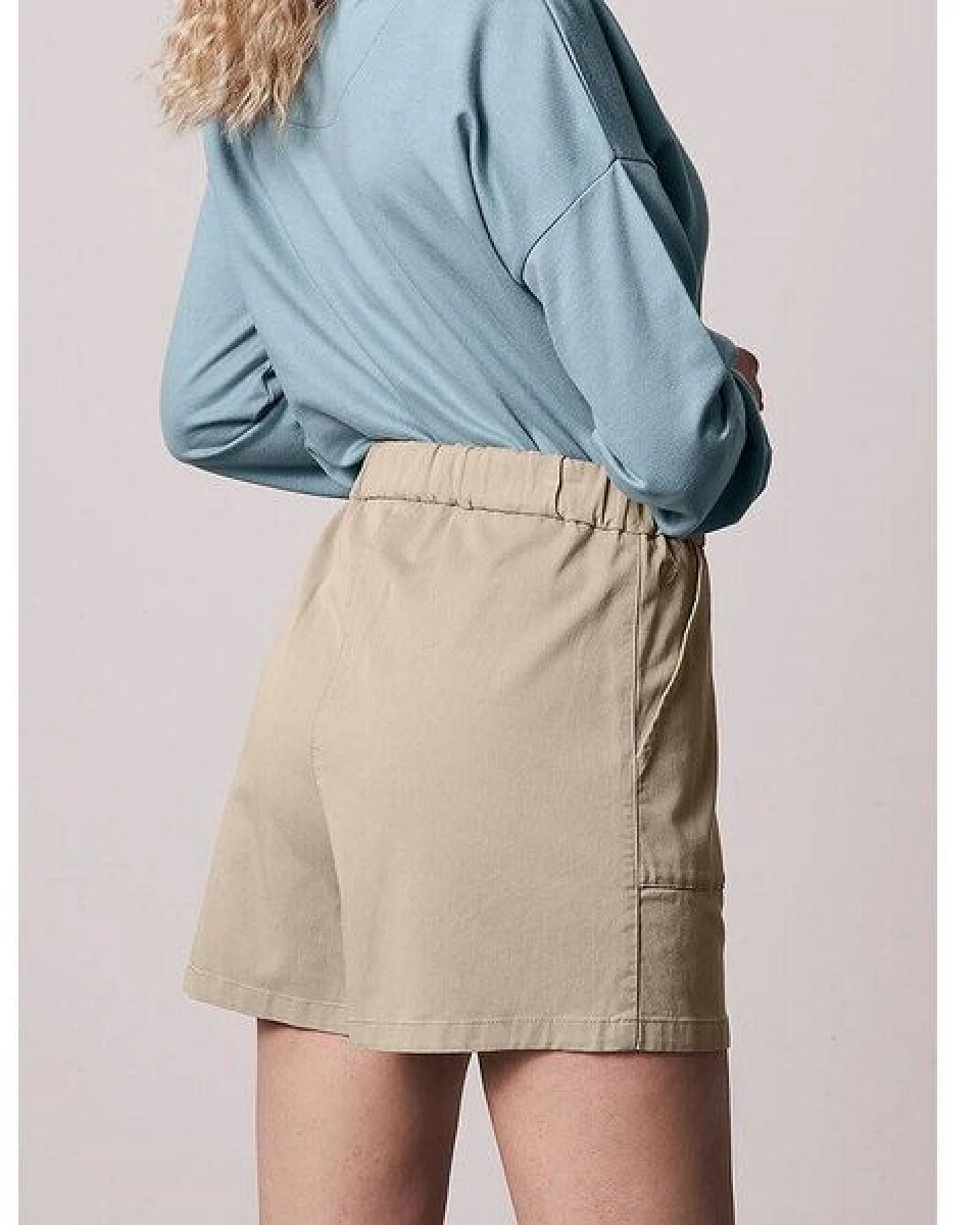 bleed Easyaspie Lyocell (TENCEL) Shorts Damen Sand – Ansicht 2
