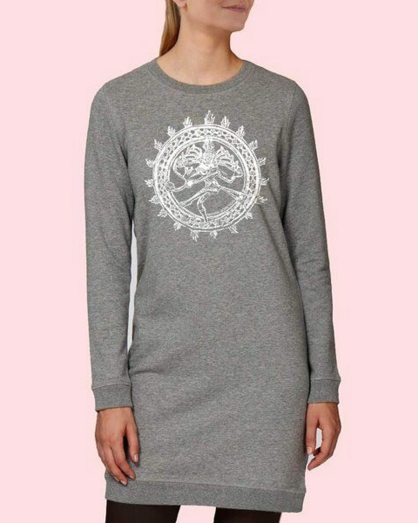 Natural Born Yogi Yoga Sweatshirtkleid - Shiva Fever – Ansicht 2