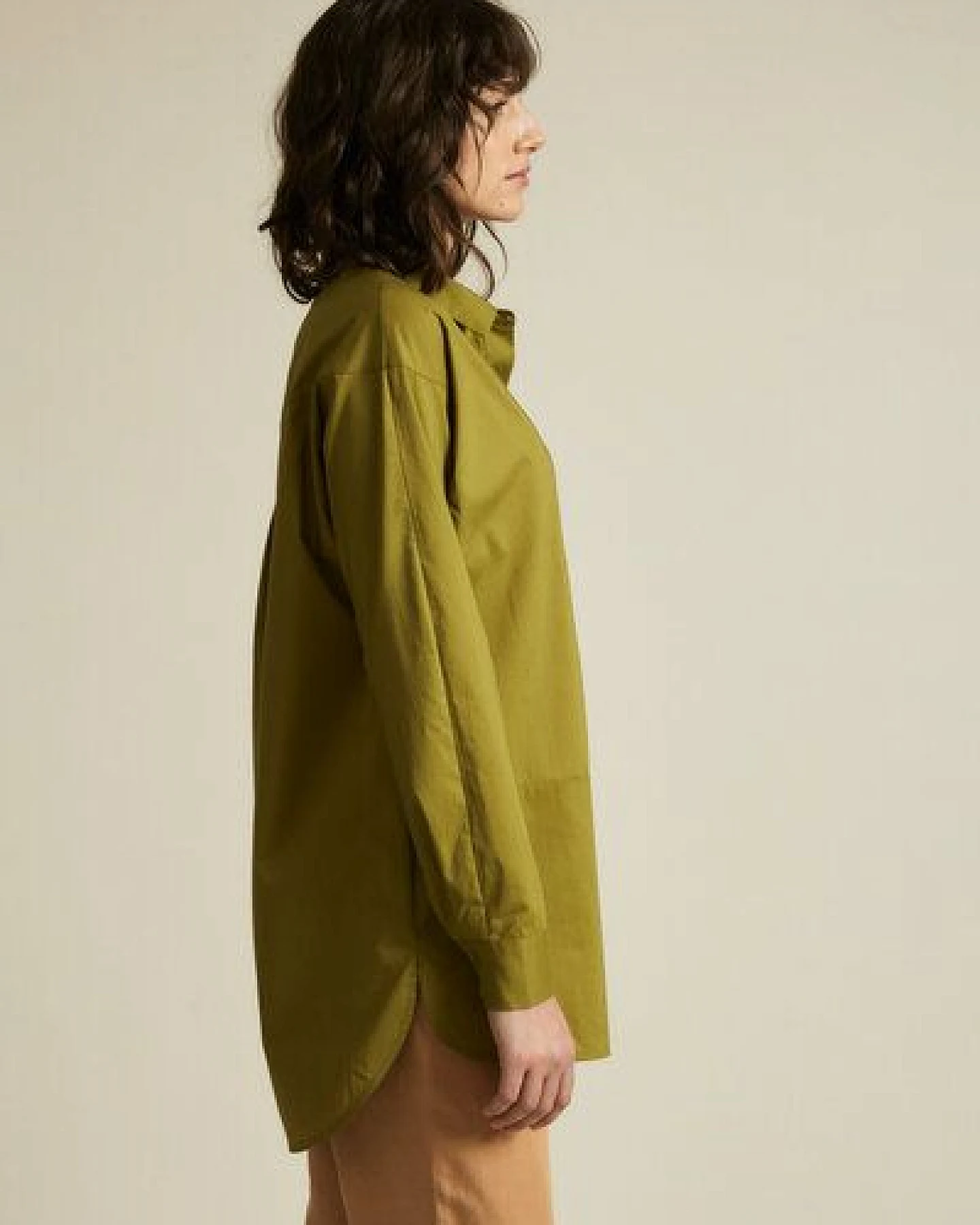LANIUS Lange Bluse GOTS aus Bio-Baumwolle – Ansicht 3