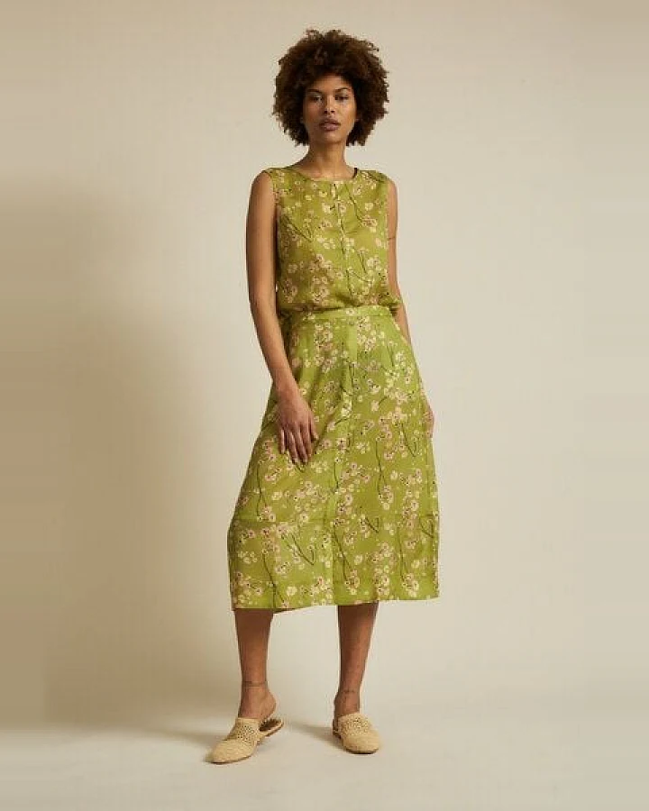 LANIUS Midirock Print Moonflower TENCEL Lyocell
