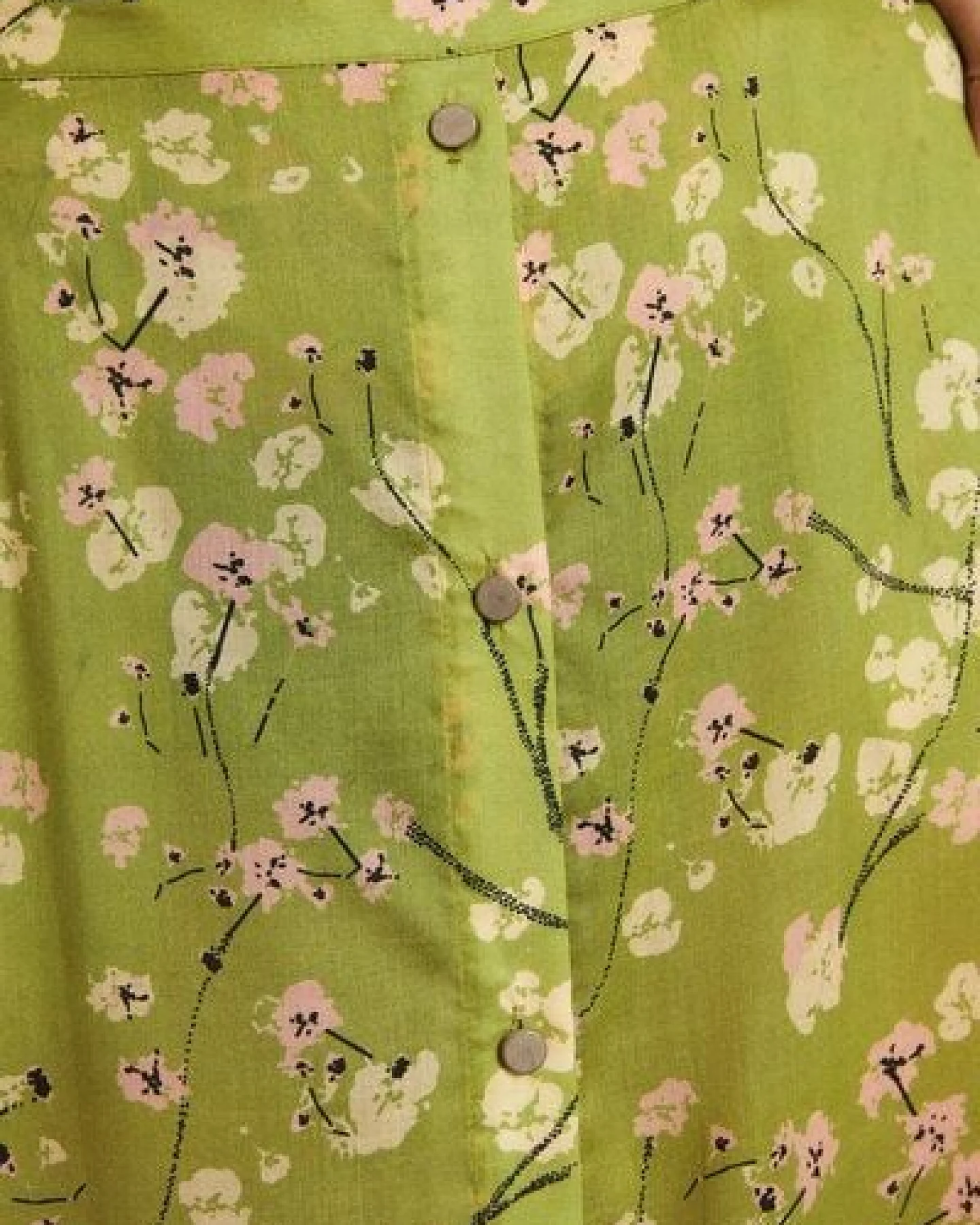 LANIUS Midirock Print Moonflower TENCEL Lyocell – Ansicht 3