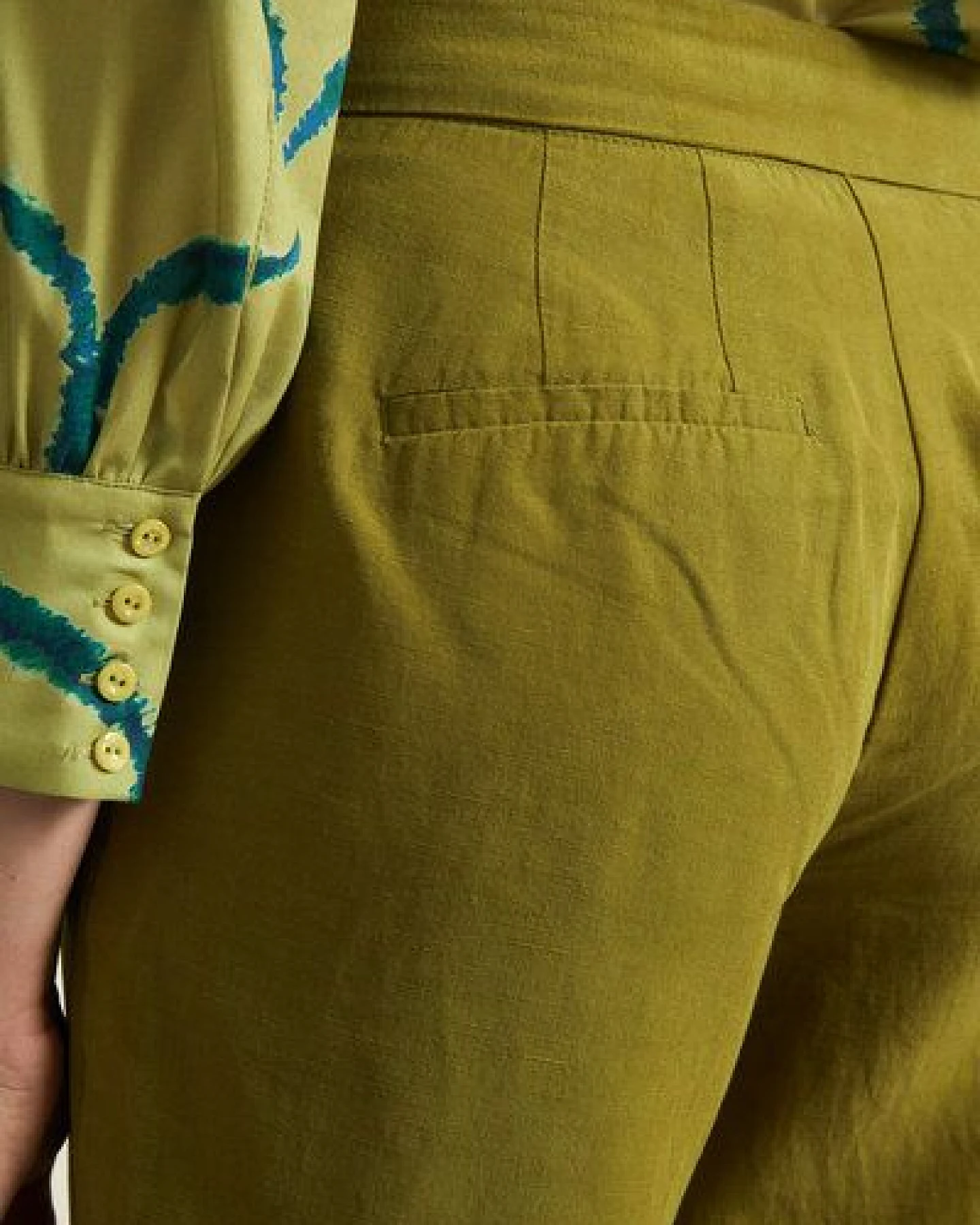 LANIUS 7/8 Hose aus TENCEL Lyocell mit Leinen – Ansicht 4