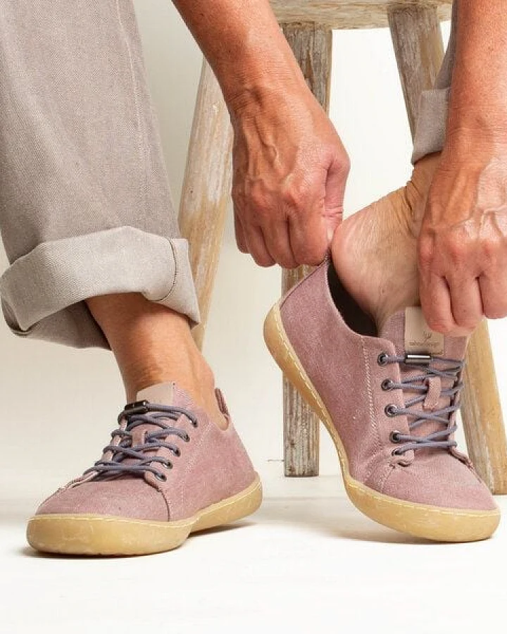nahtur-design Barfußschuhe aus Bioleinen mit Kautschuksohle unisex