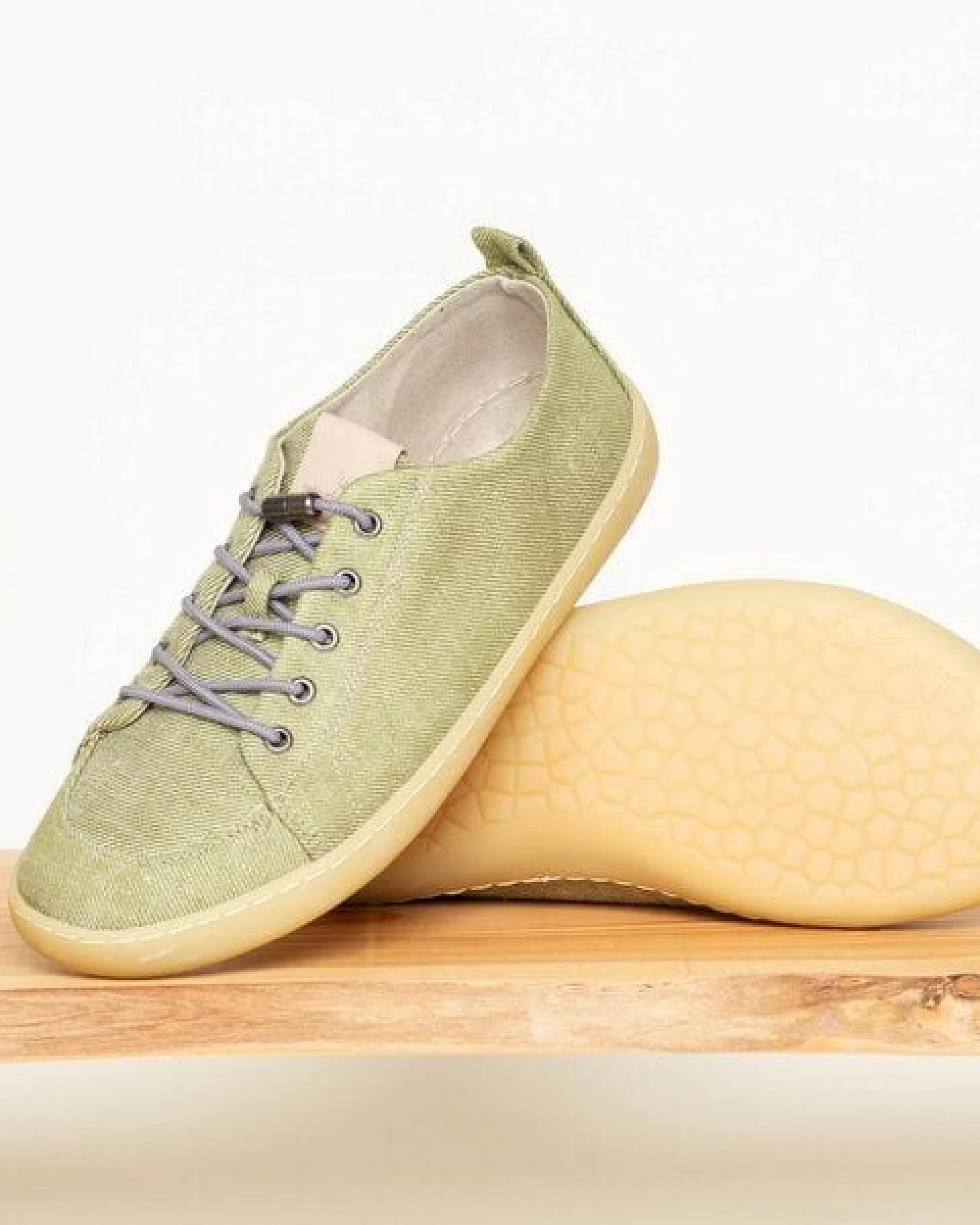 nahtur-design Barfußschuhe aus Bioleinen mit Kautschuksohle unisex – Ansicht 3