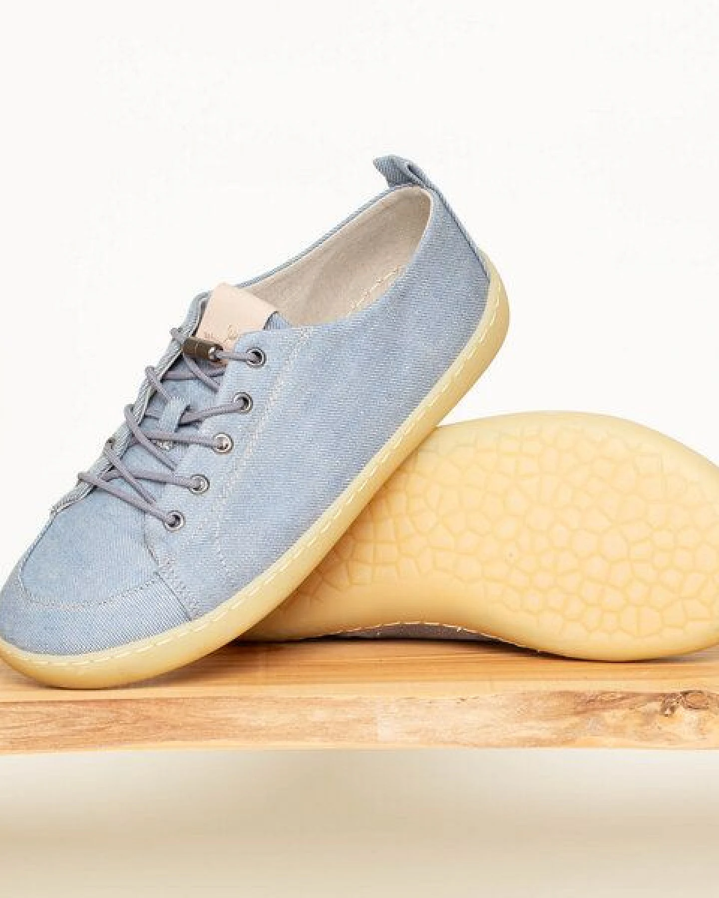 nahtur-design Barfußschuhe aus Bioleinen mit Kautschuksohle unisex – Ansicht 3