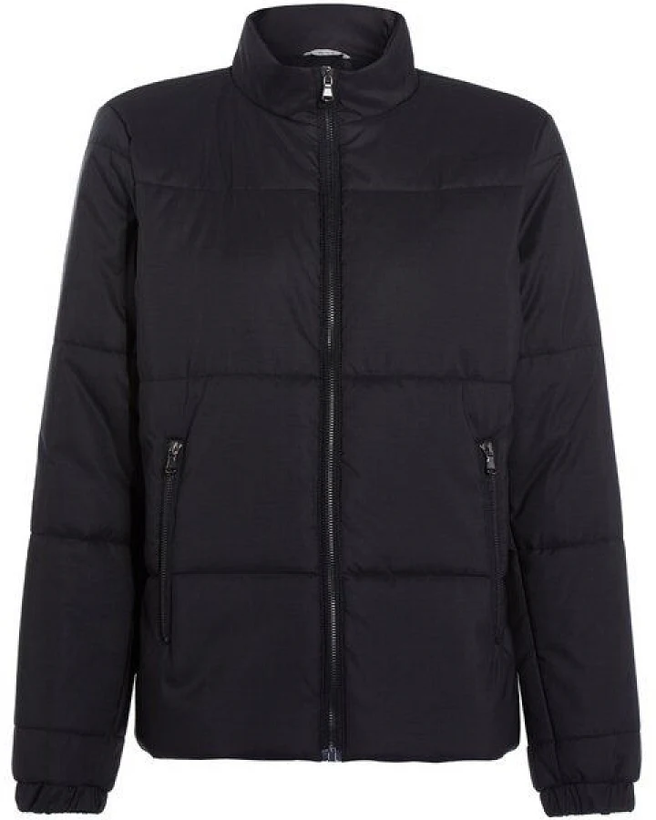 Will's Vegan Shop Recycelte Pufferjacke in schwarz für Damen