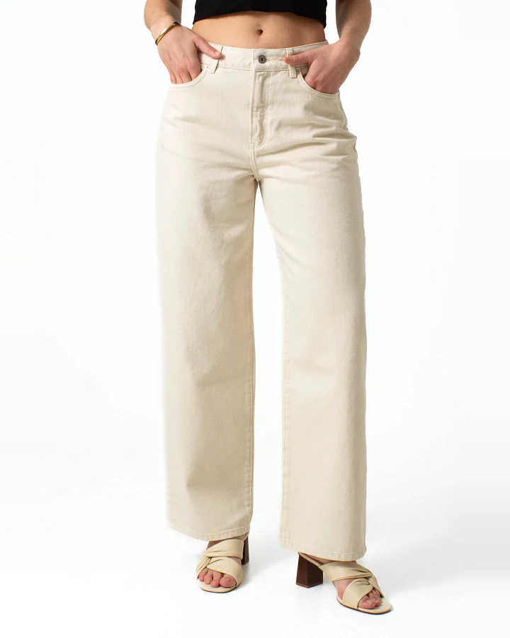 Kuyichi Damen vegan Jeans Loose Lucy Ecru