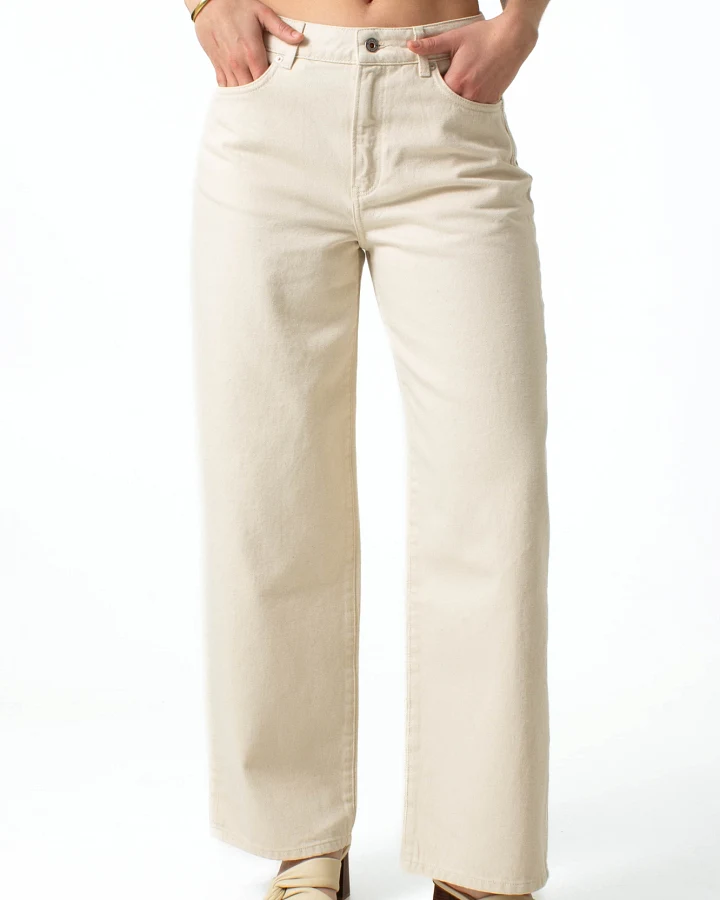 Kuyichi Damen vegan Jeans Loose Lucy Ecru