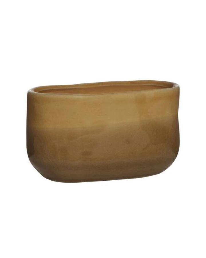 Mitienda Shop Blumentopf Bowl amber Keramik