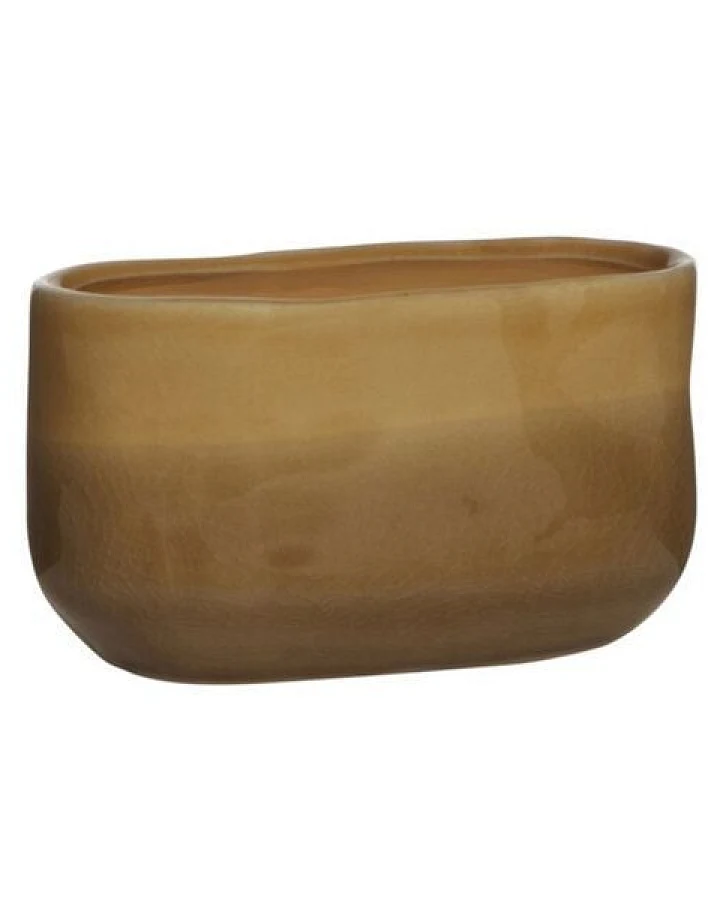 Mitienda Shop Blumentopf Bowl amber Keramik