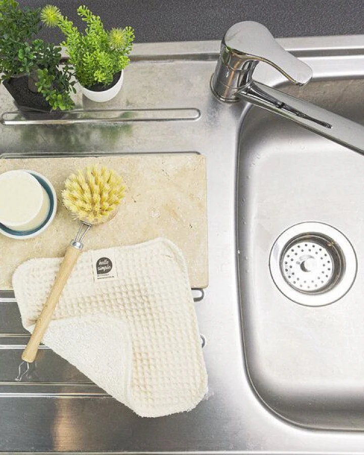 Hello Simple Zero Waste Geschirrspülbürste, vegan und ohne Plastik