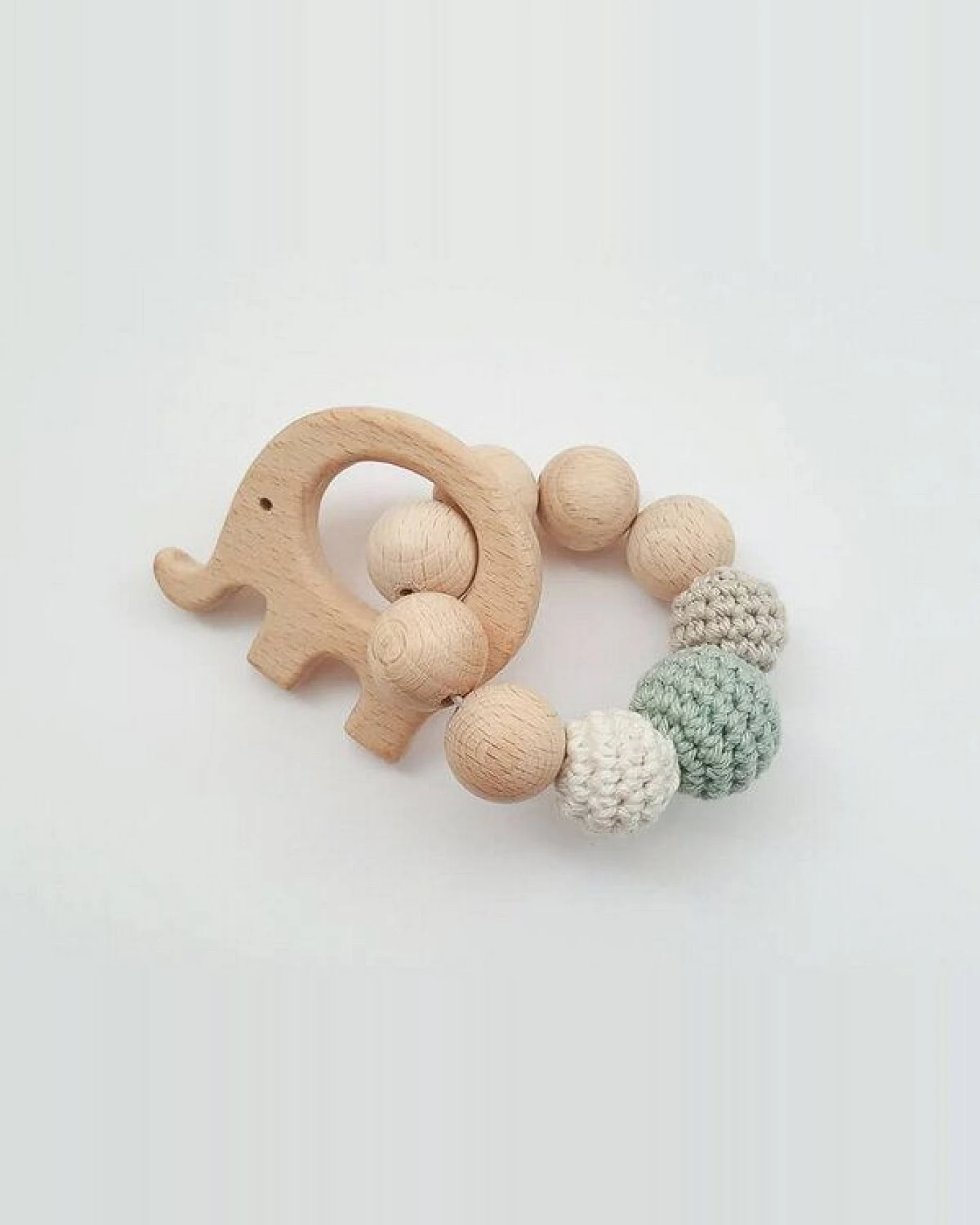 NoniKids Berlin NoniKids Geschenkebox *Wagenkette & Greifling Elefant mint* I Bio Baumwolle – Ansicht 4
