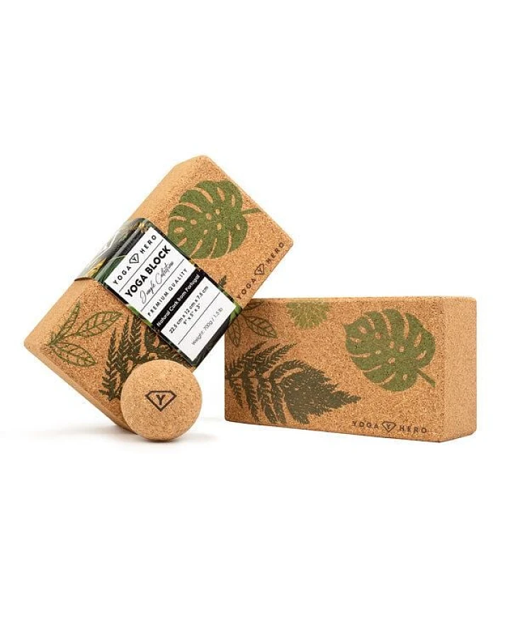 Yoga Hero 2 Yogablöcke + Faszien Massage Ball
